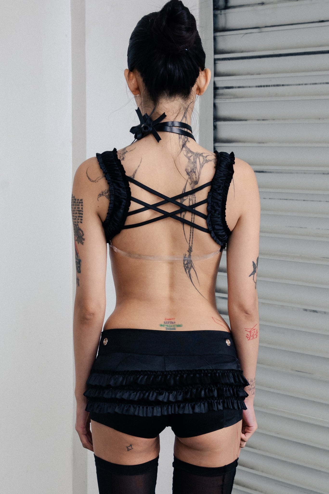 Love Doggerel Bralette in Black