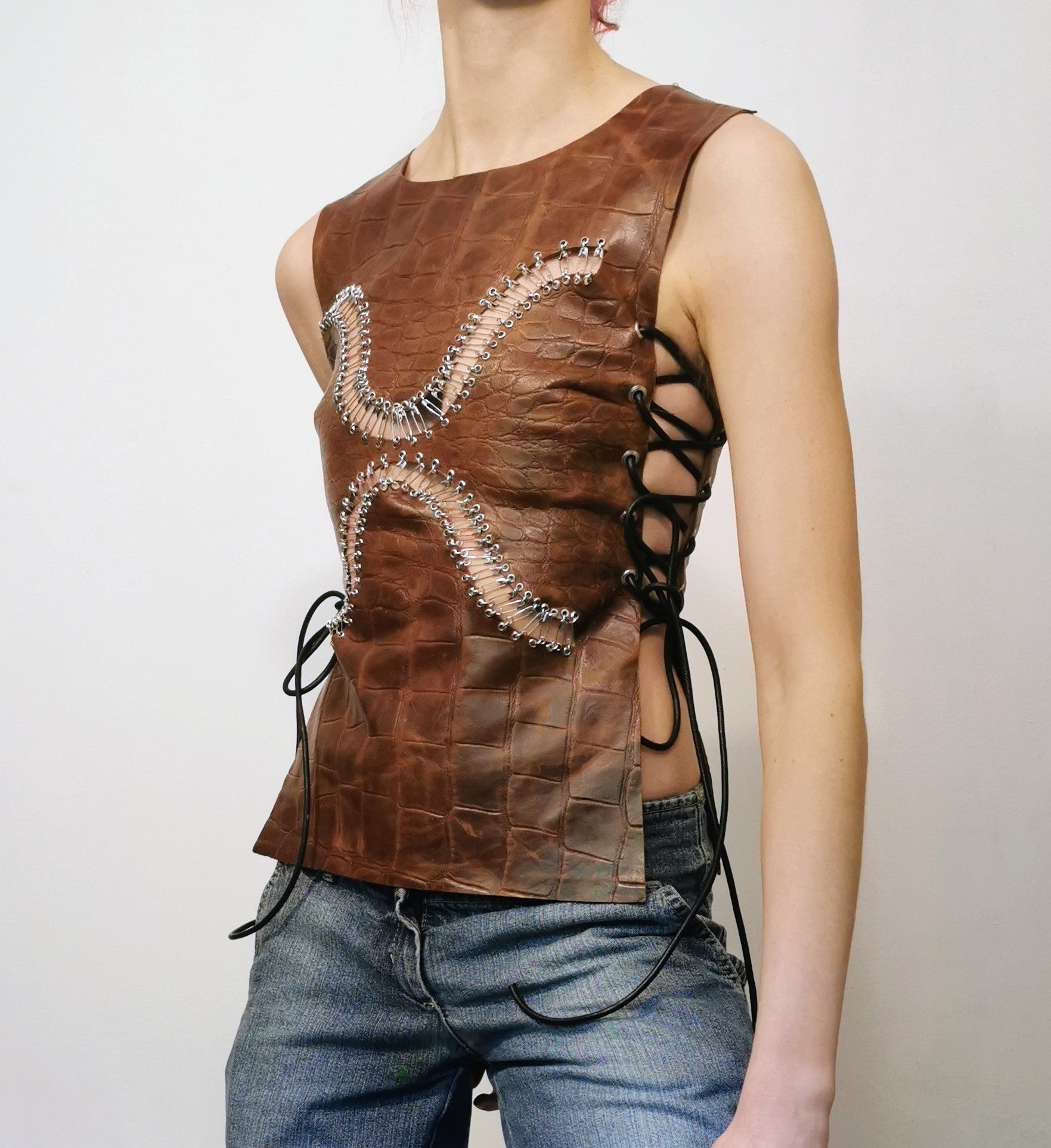 Brown Reptile Effect Breastplate II