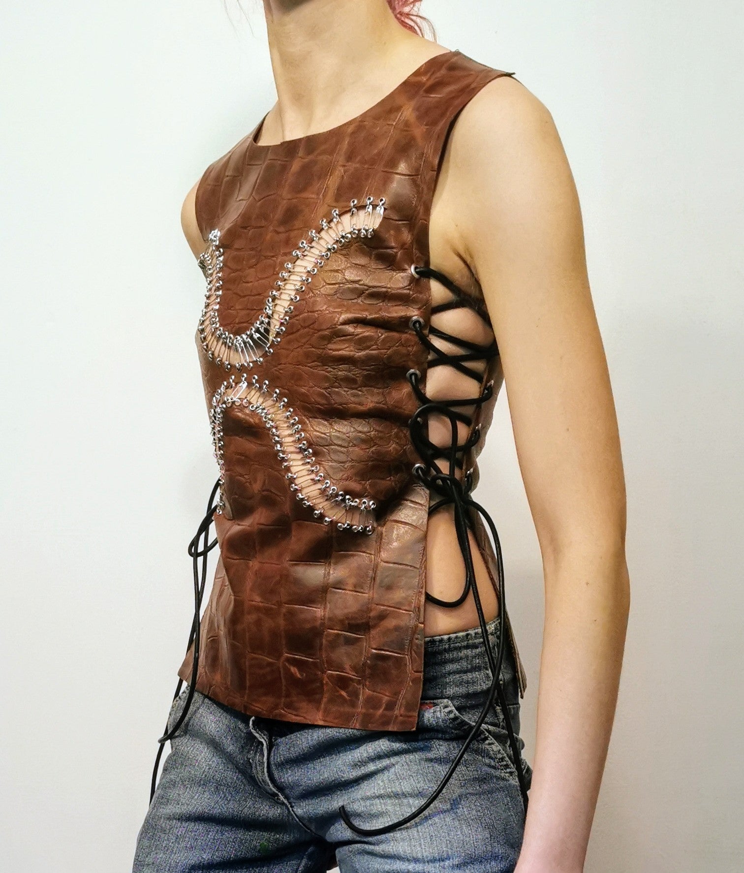 Brown Reptile Effect Breastplate II