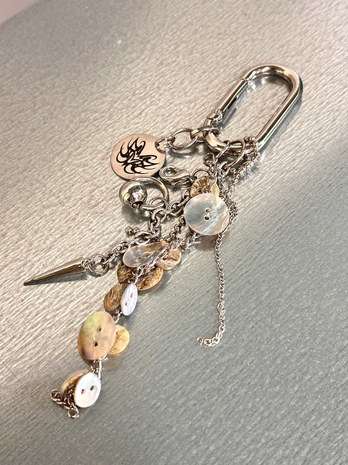 Ap Keychain Pearl Button Keychain – ap0cene