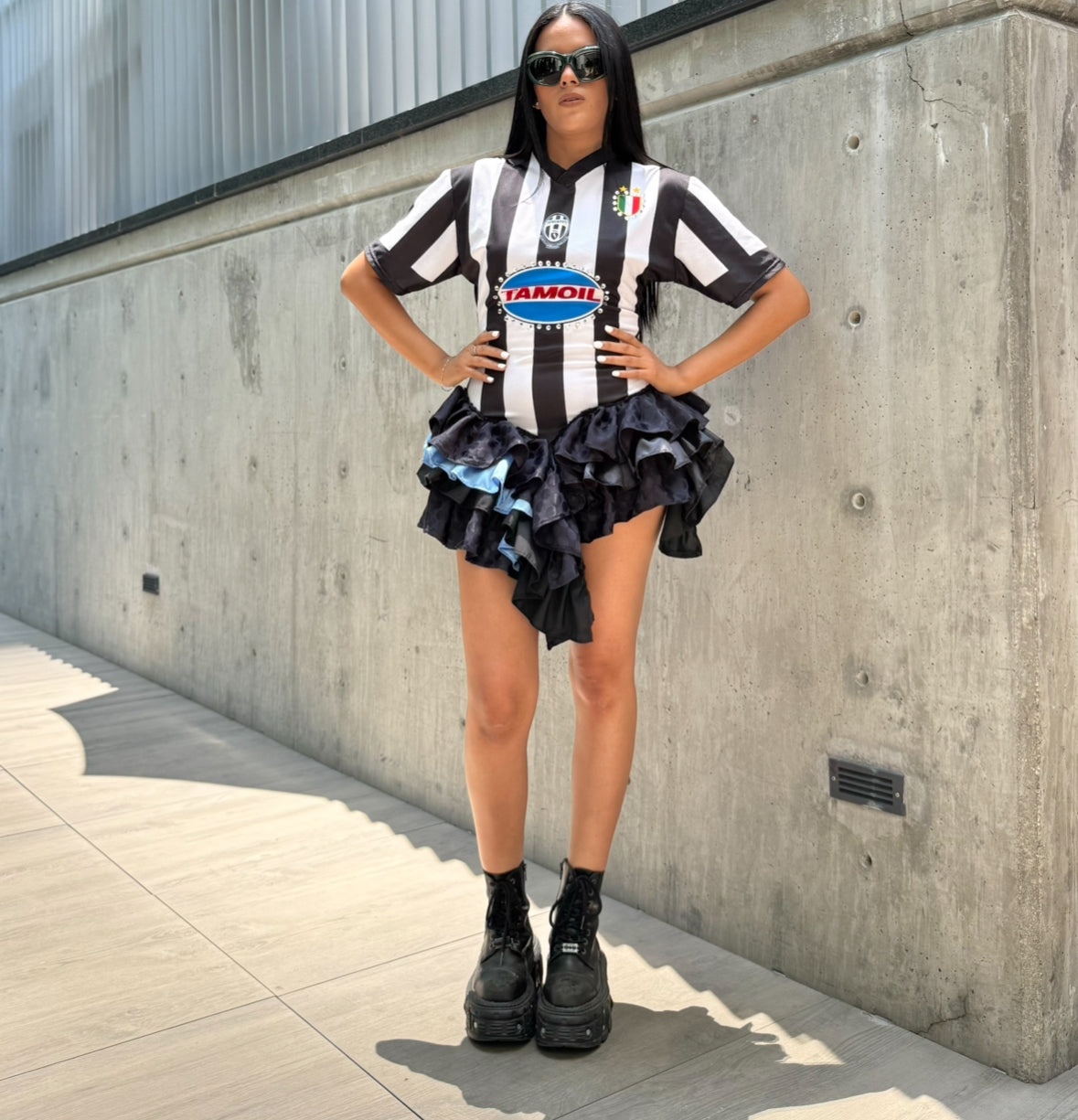 Black & White Jersey Dress