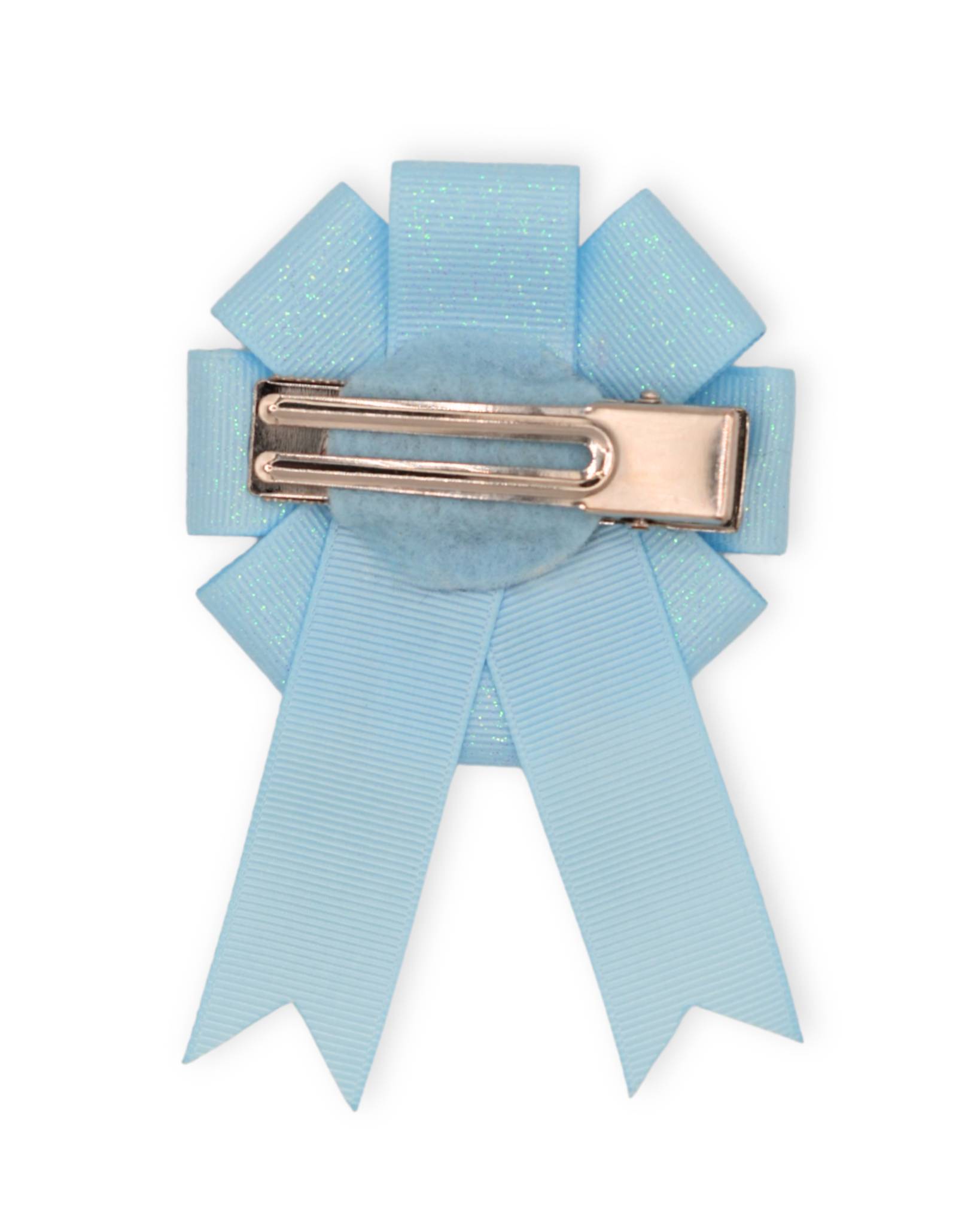 Bitchy Blue Rosette Clip