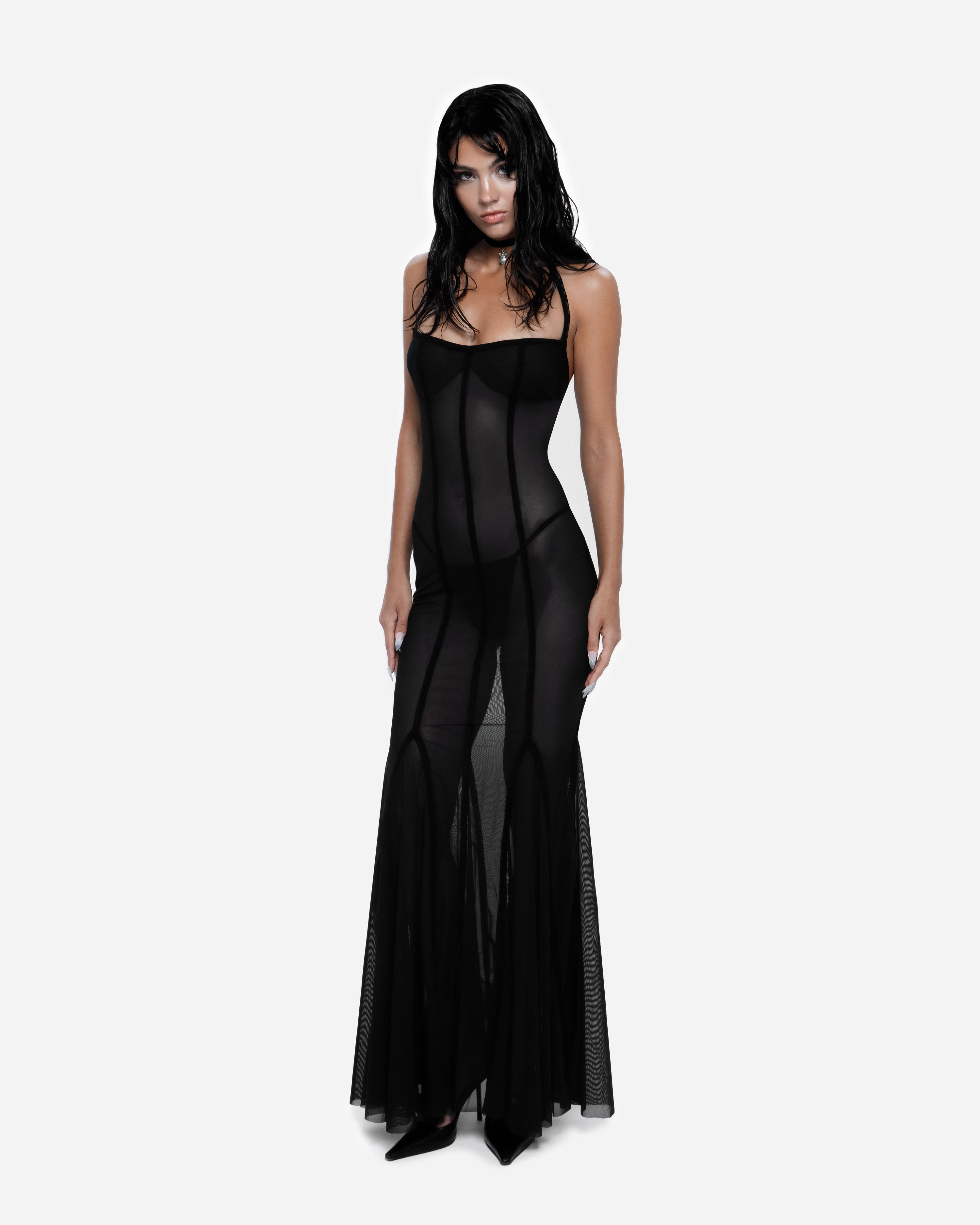 Siren Maxi Dress in Black