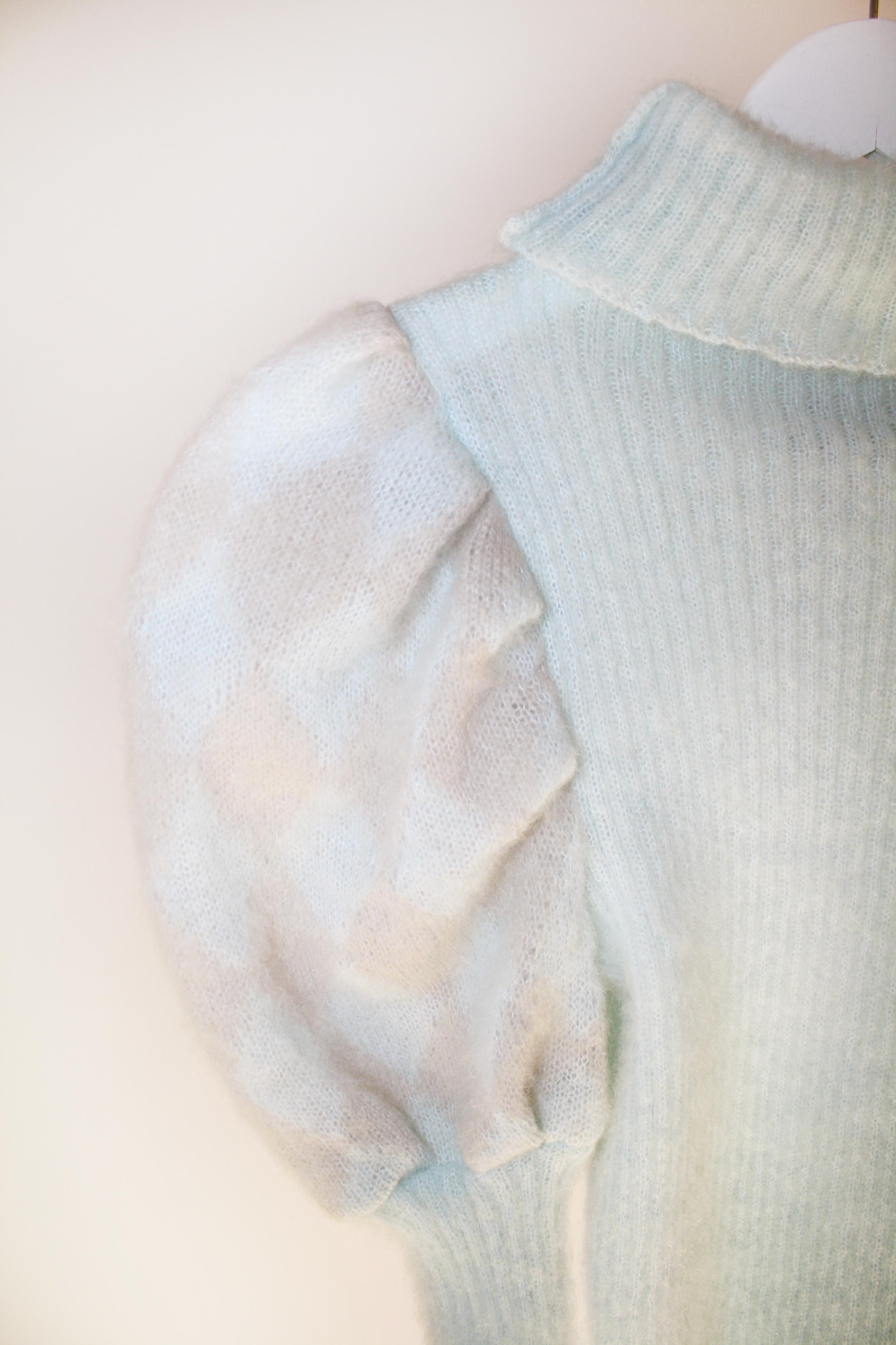 Cotton Candy Sweater in Light Blue