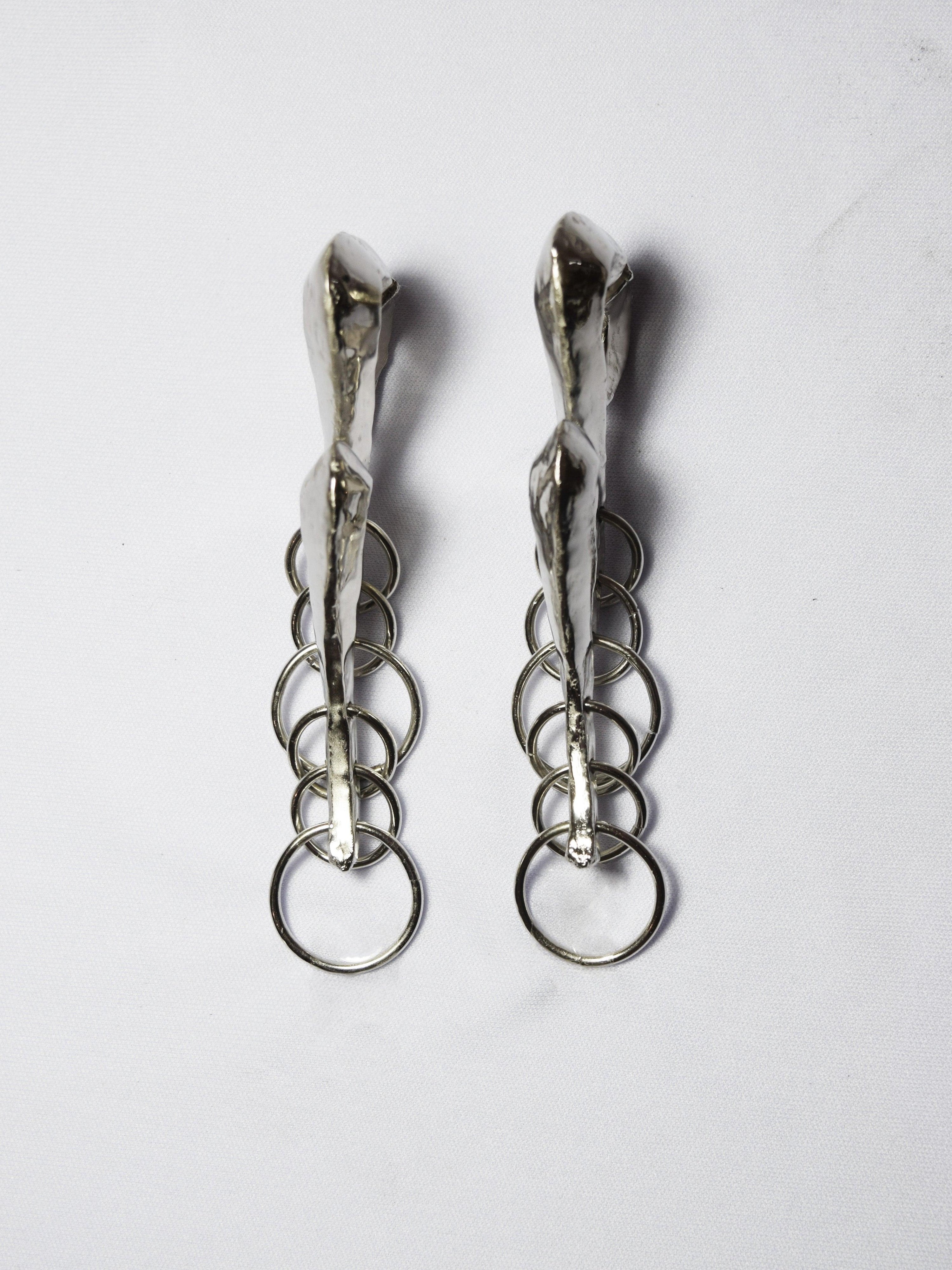 사이버 더블 귀걸이