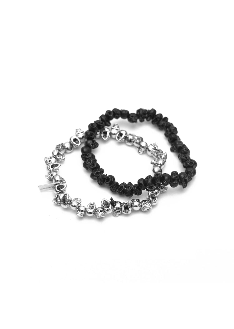 Skull Wreath Bracelet in Black