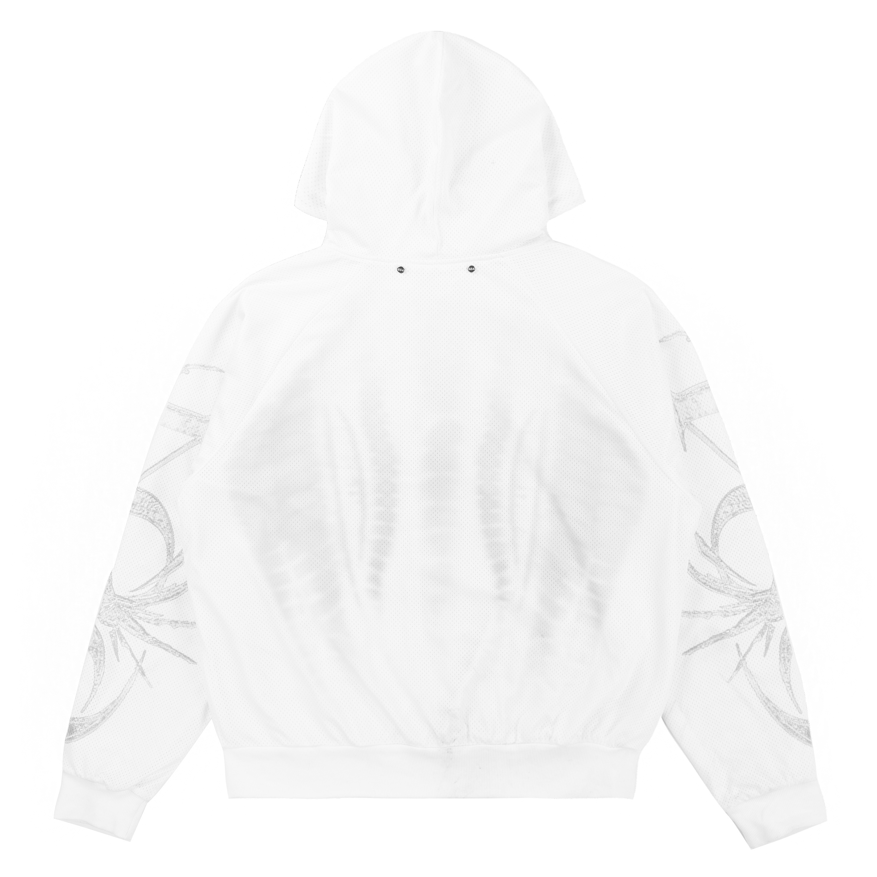 Reversible Sporty Zip up Hoodie in White – ap0cene
