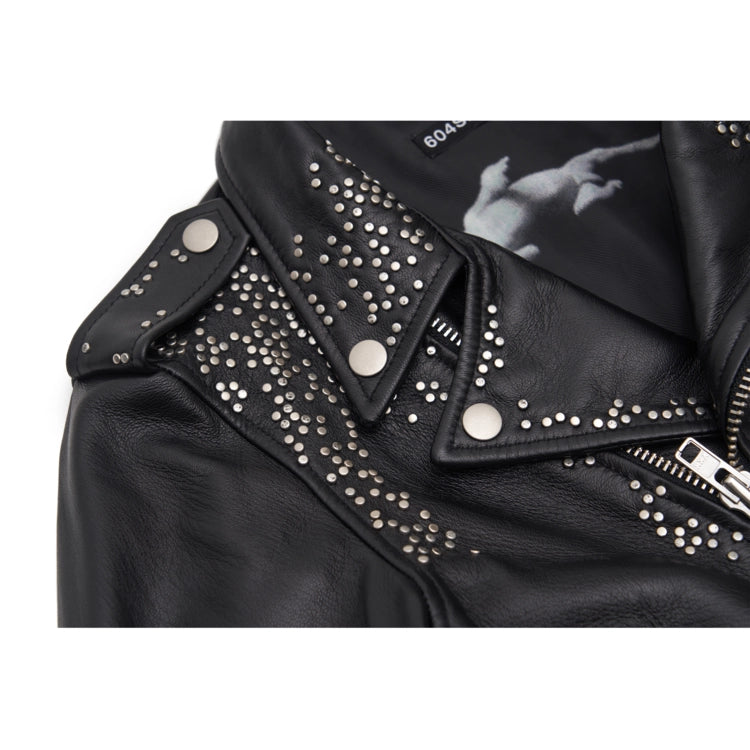 Studded Biker Leather Jacket