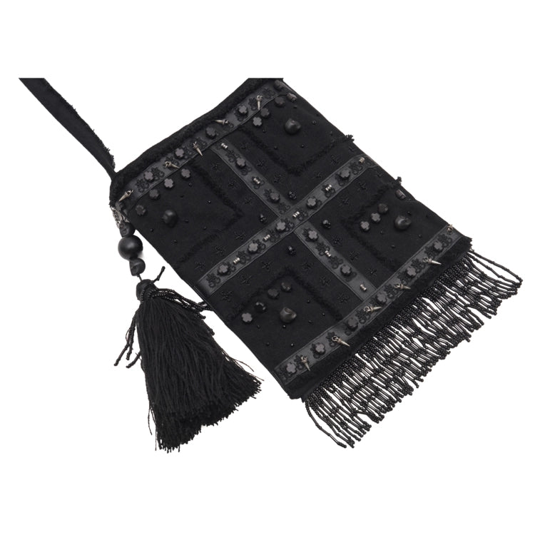 Beaded Messenger Bag W/keyring