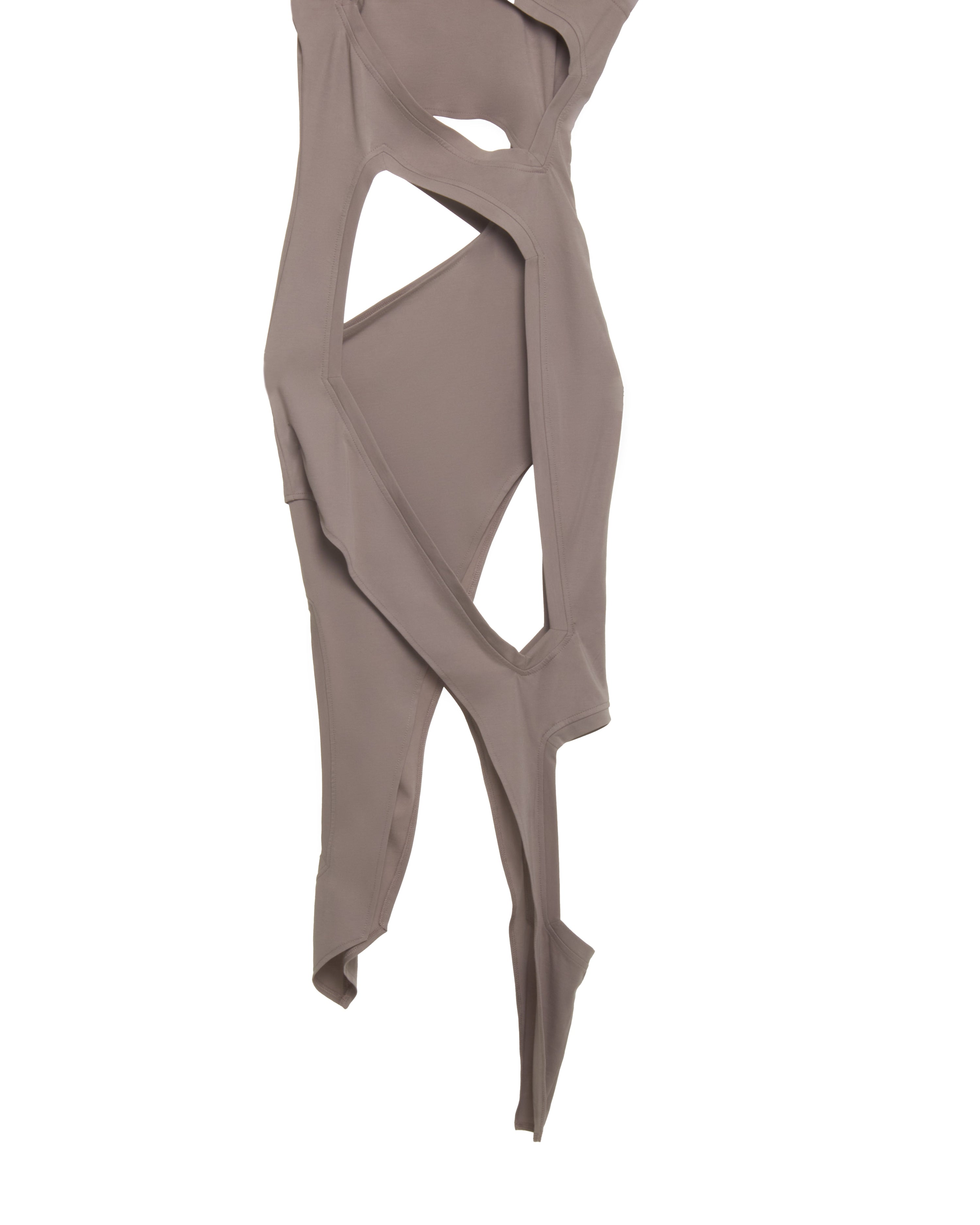Double Layer Dress in Grey