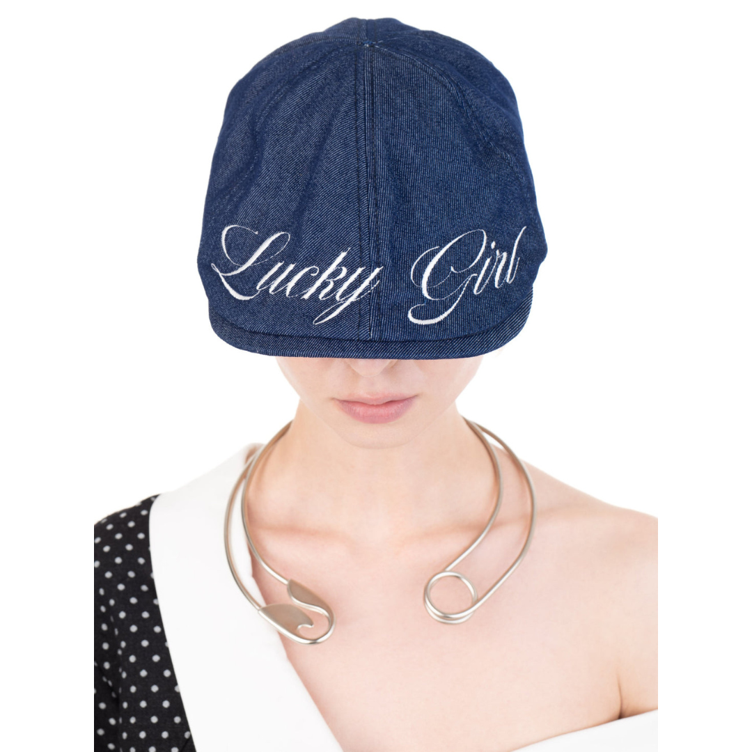 Lucky Girl Denim Cap