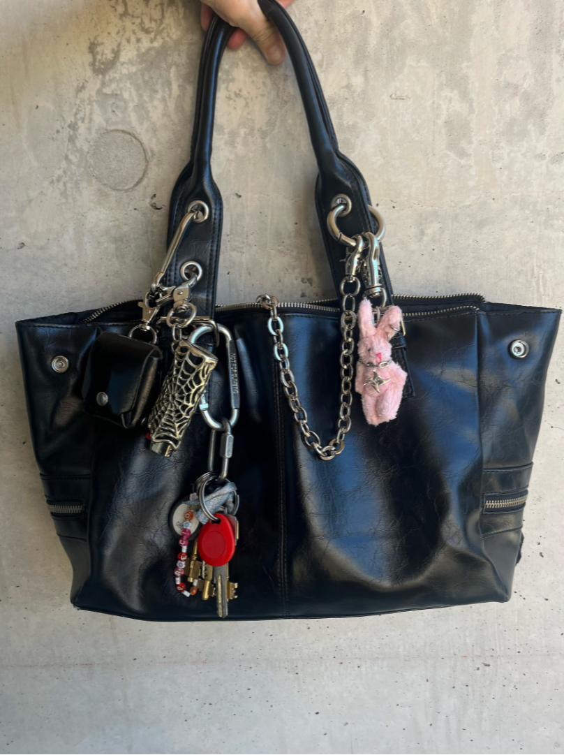 Pink Bunny Keychain
