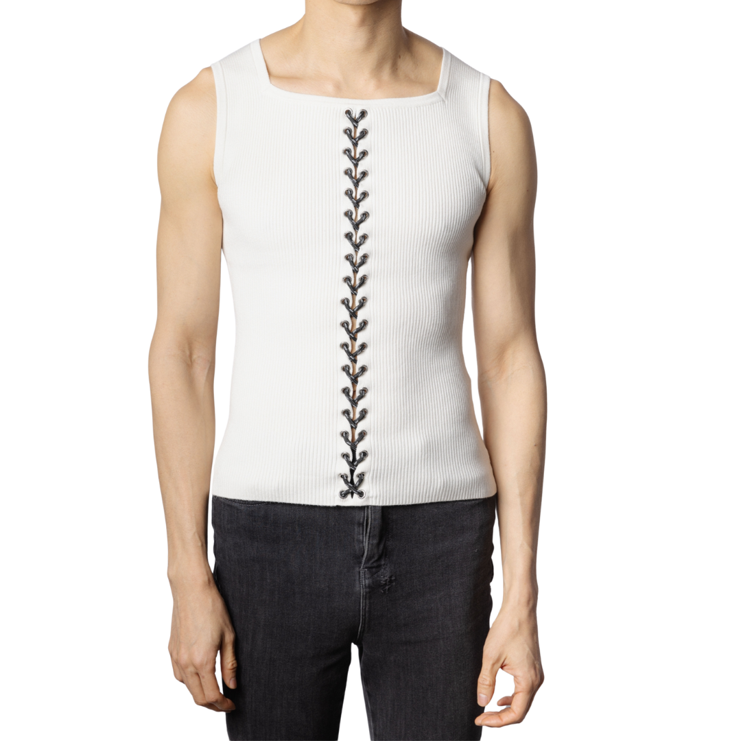 Vertical Paracord Lace Up Top