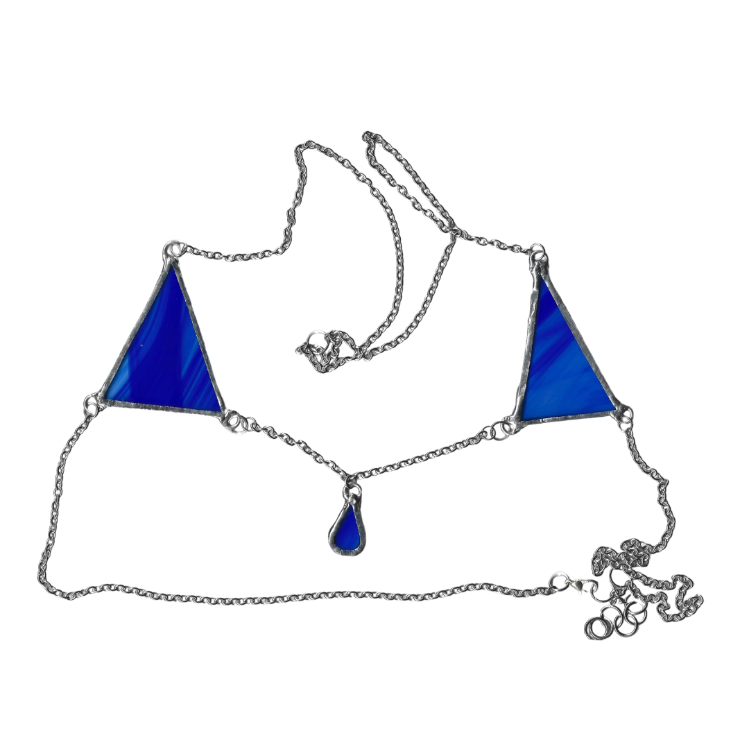 Stained Glass Bralette in Blue