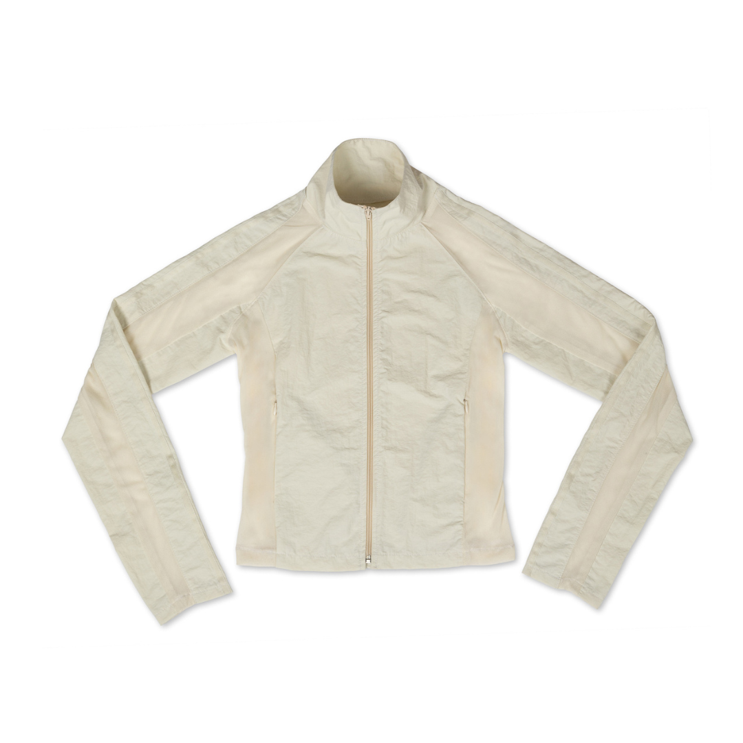 Nylon Mesh Jacket in Cream