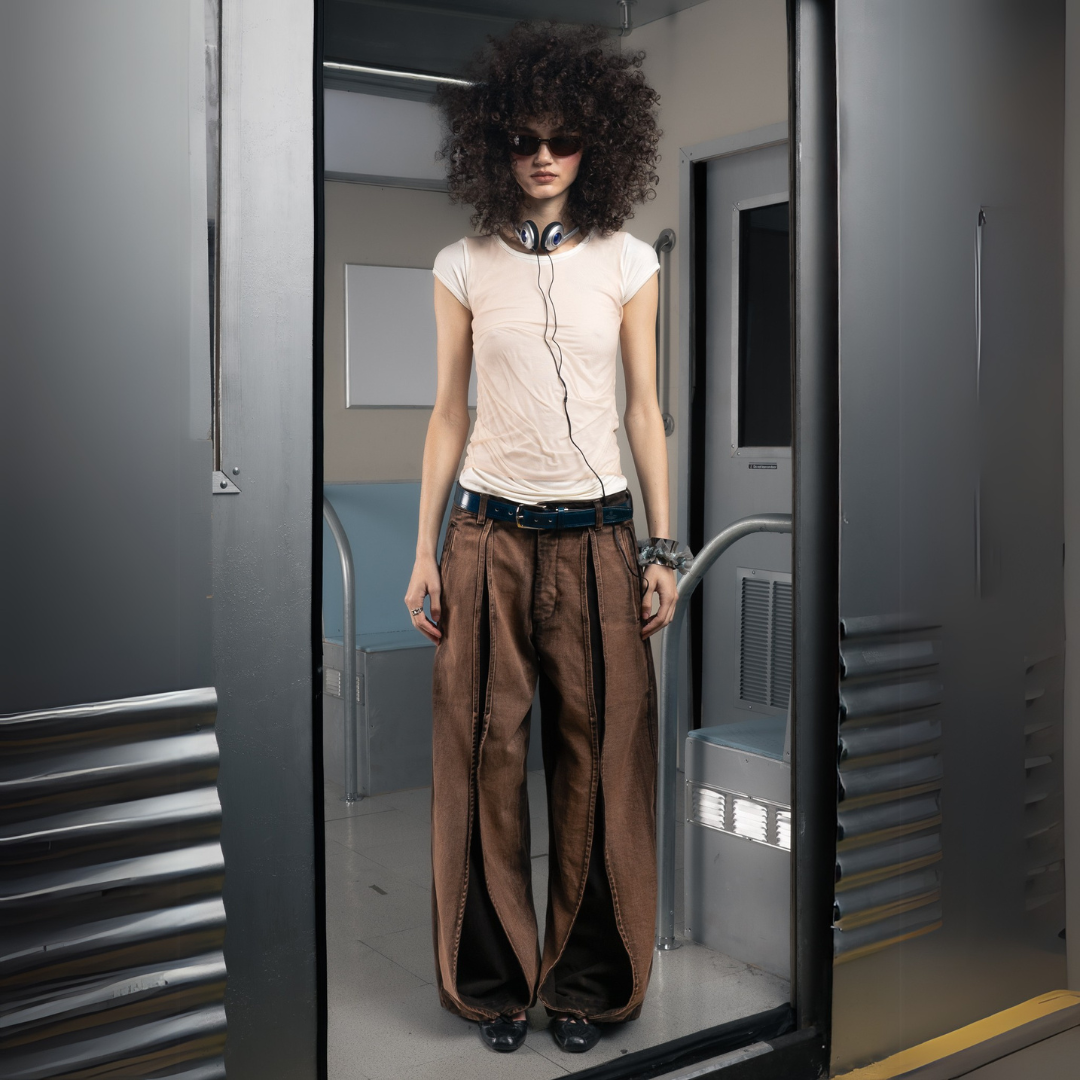 Denim Stomata Pant in Chai