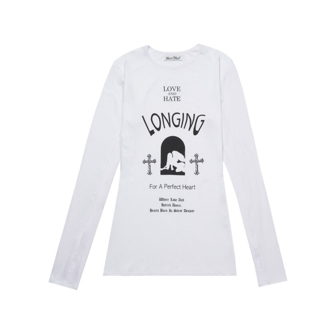 Conflicted Dress Tee in White