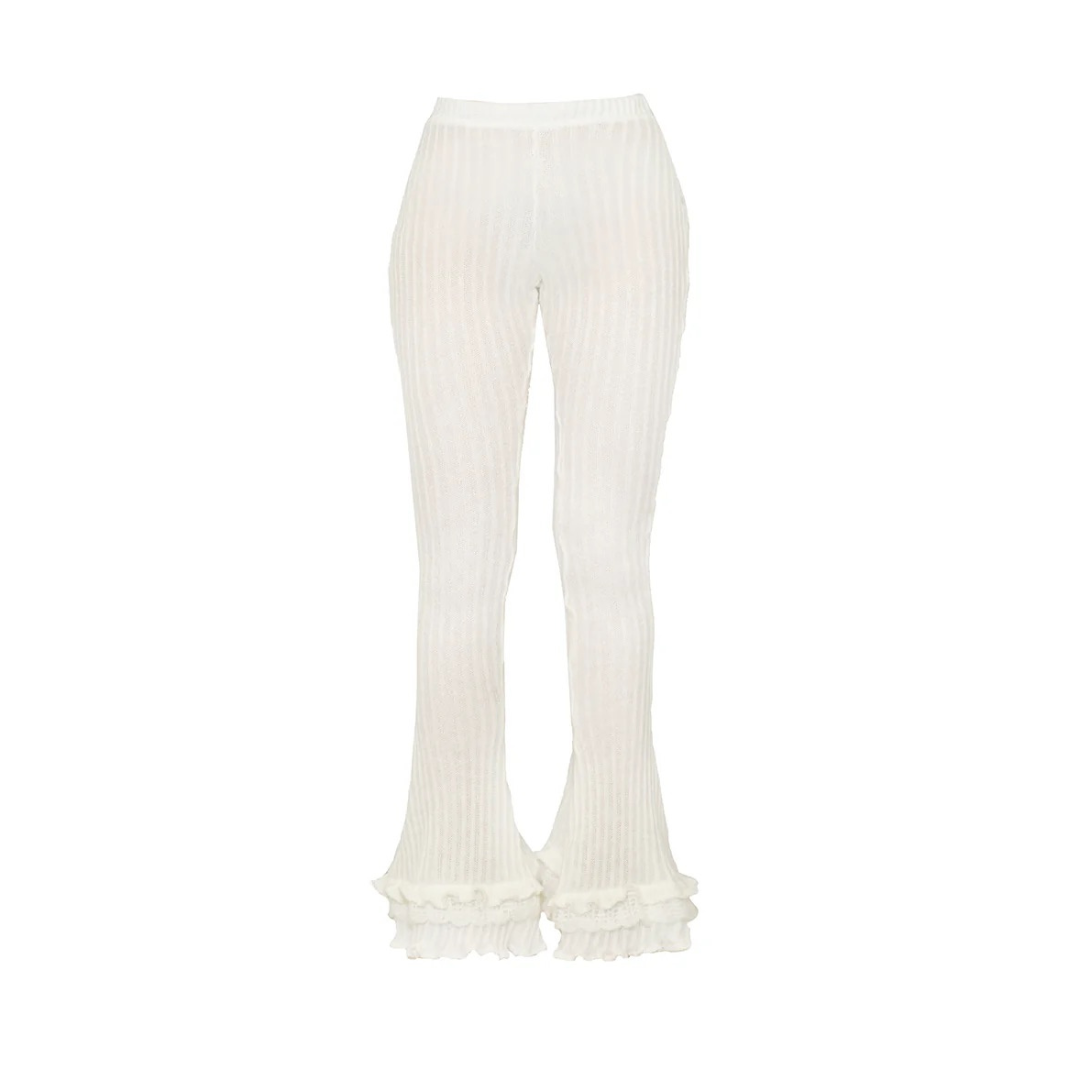 Forgive Knit Frill Pants