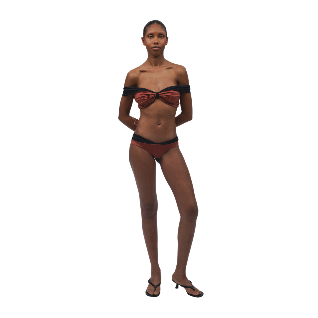 Figgy Bikini Bottom in Copper