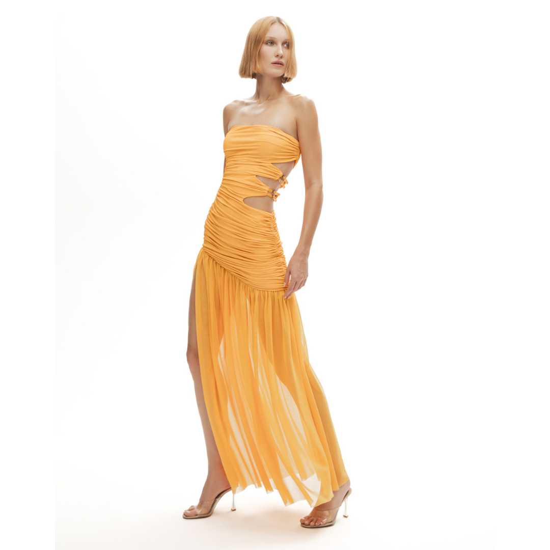 mango tango bridesmaid dresses JASMINE BELSOIE $240 8 MANGO TANGO CHIFFON HALTER HI-LO BRIDESMAID PROM DRESS
