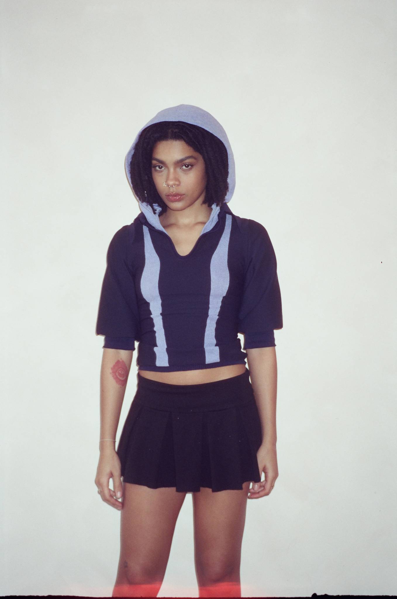 The Siren Polo Hoodie in Gray