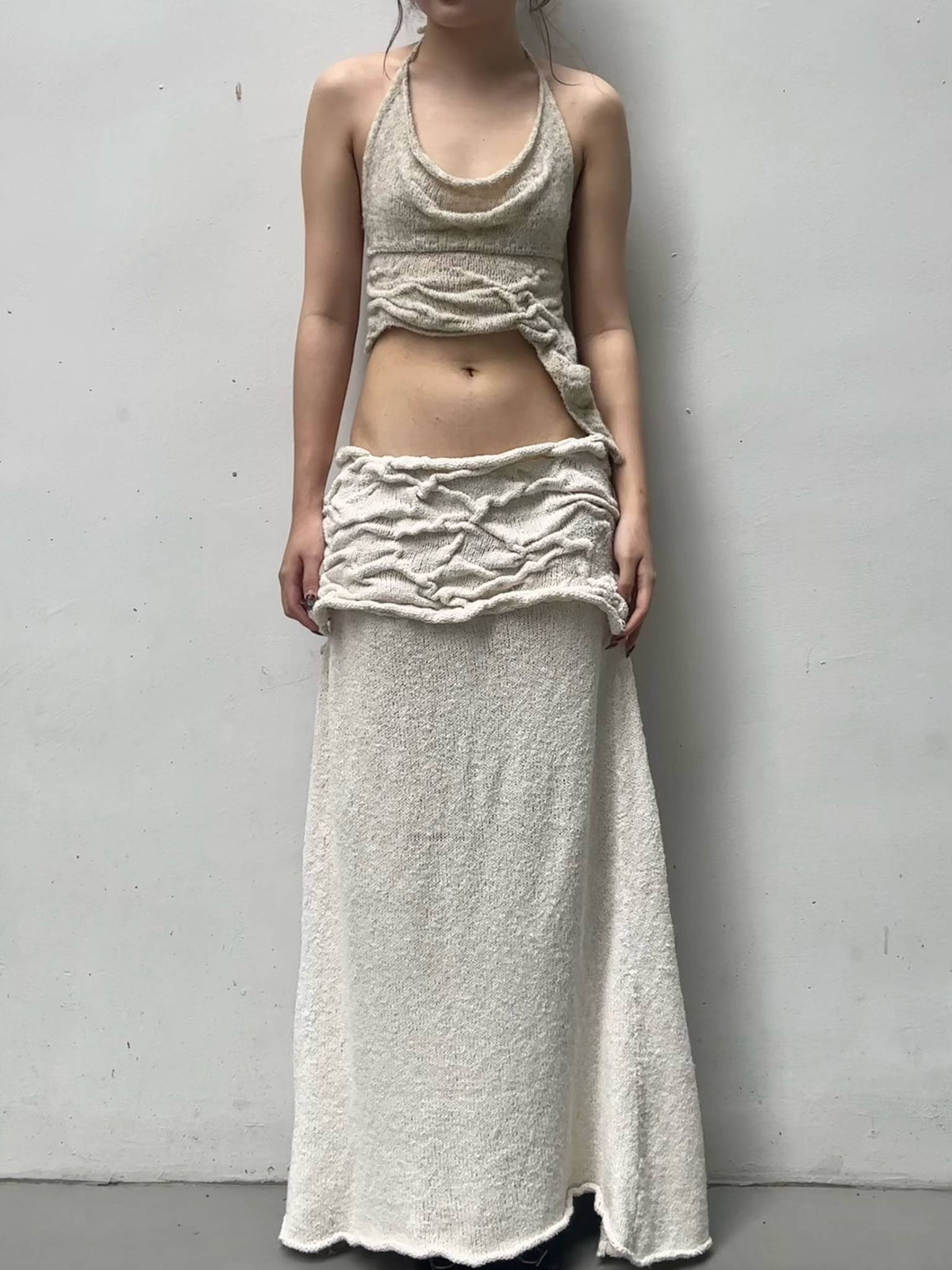 Fluid Skirt in Off-White