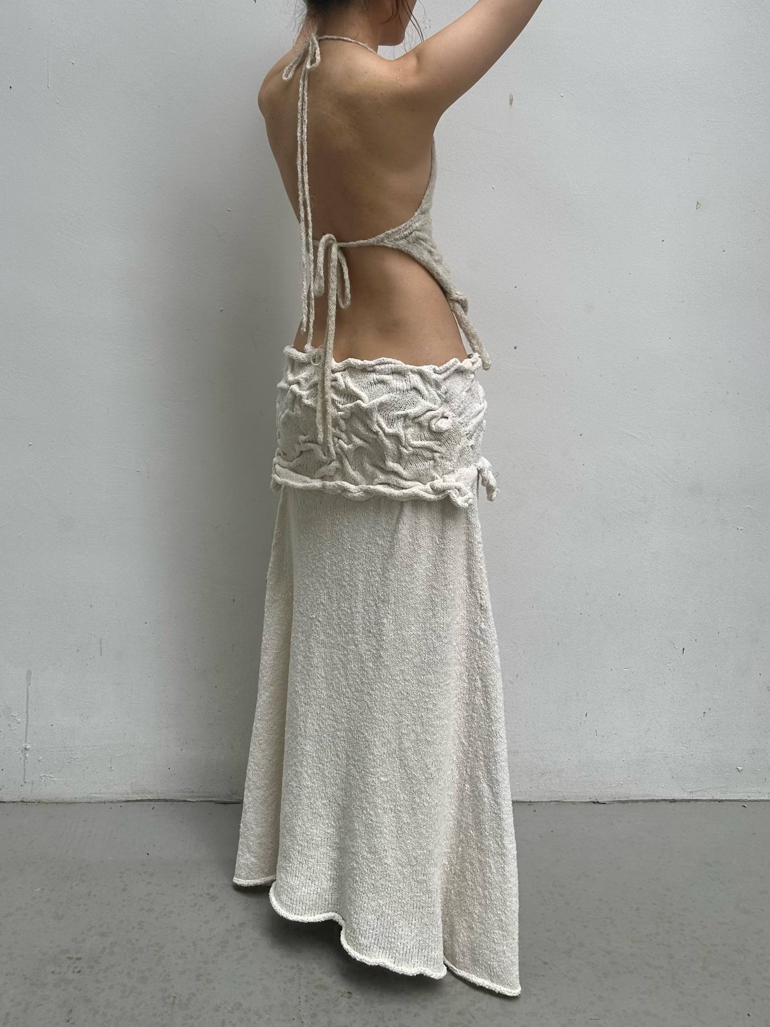Fluid Skirt in Off-White