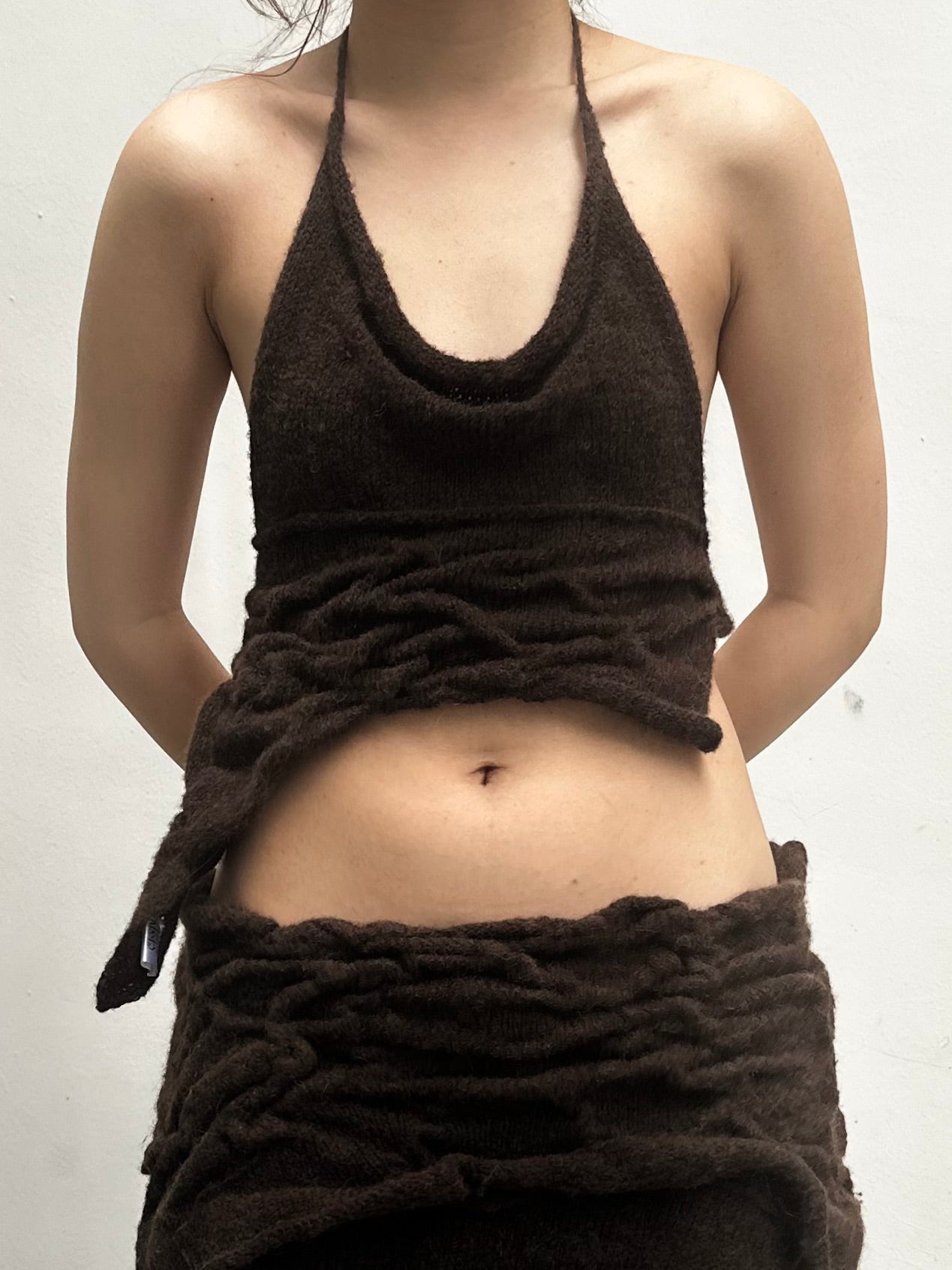 Fluid Top in Dark Brown