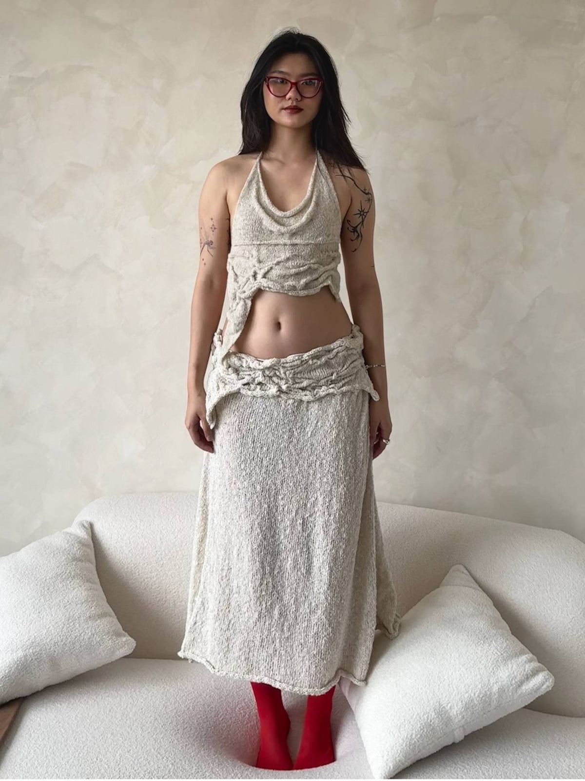 Fluid Top in Rice White