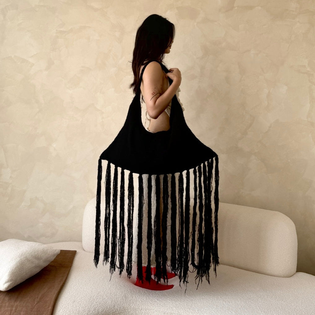 Fringe Bag in Black