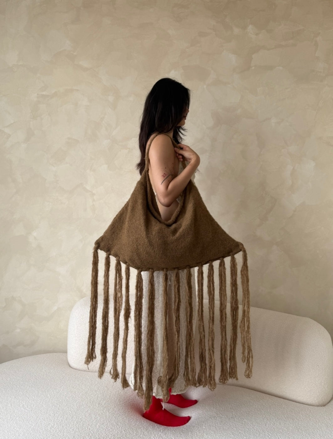 Fringe Bag in Mustard