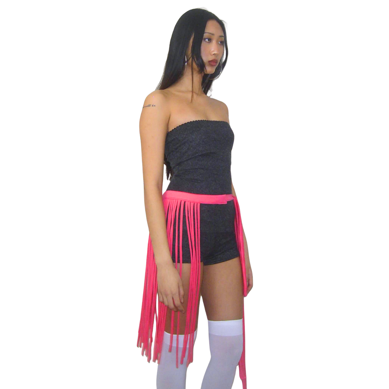 Pink Fringe Belt