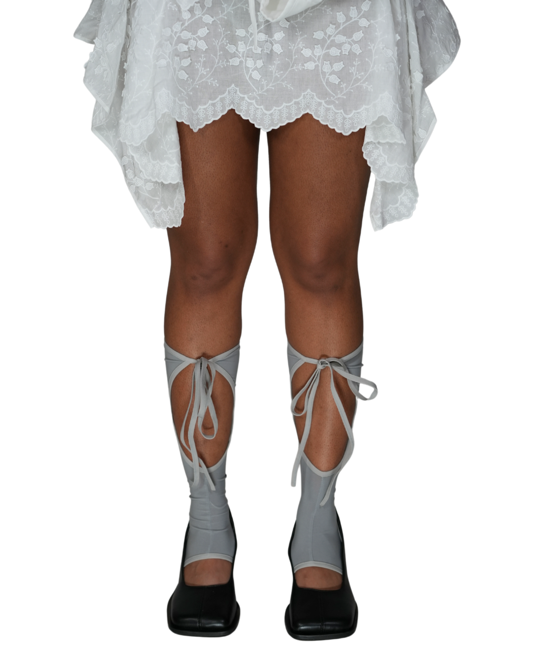 포인트 니 하이 양말