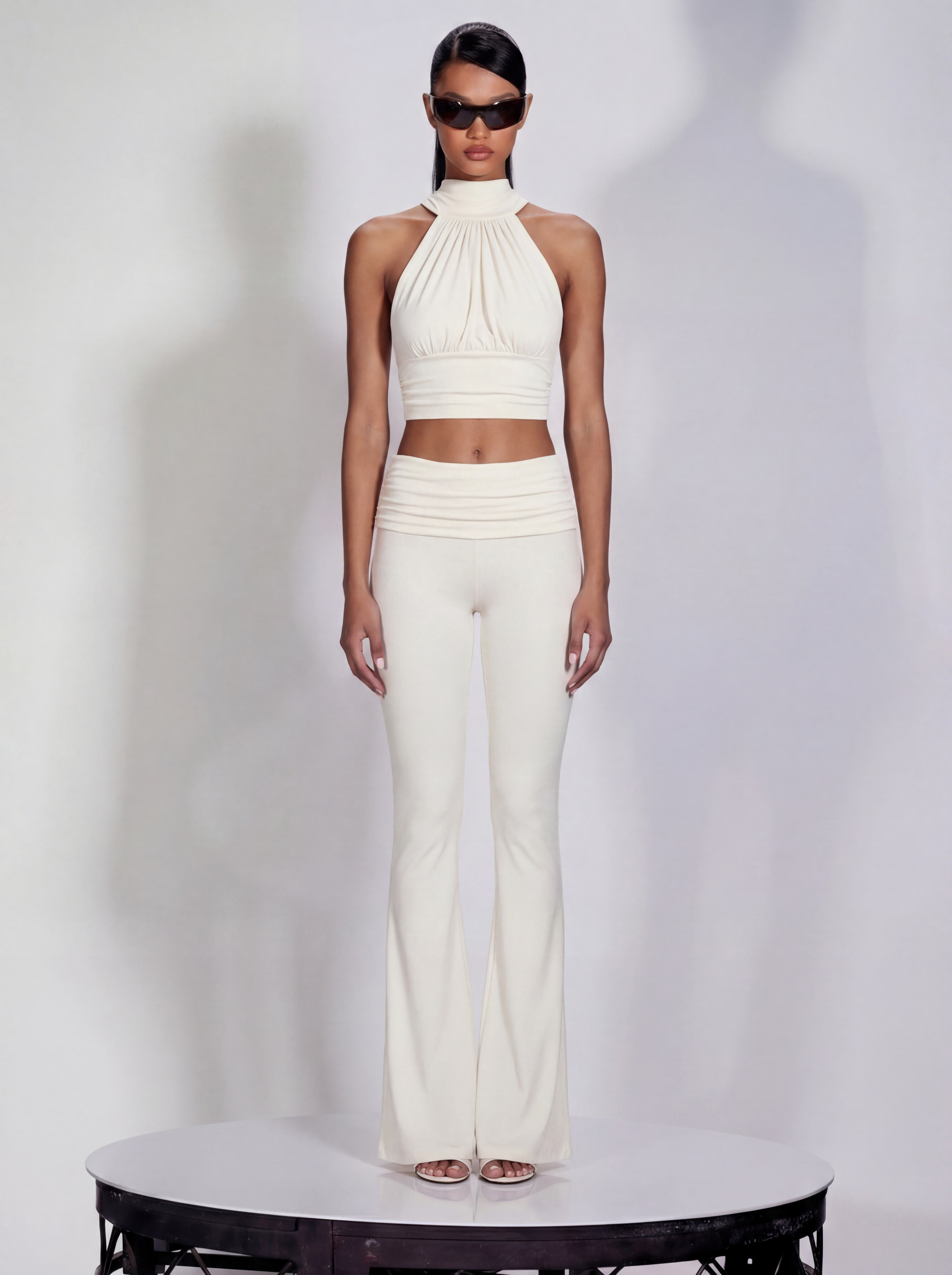 Stay Close Top in Off-White