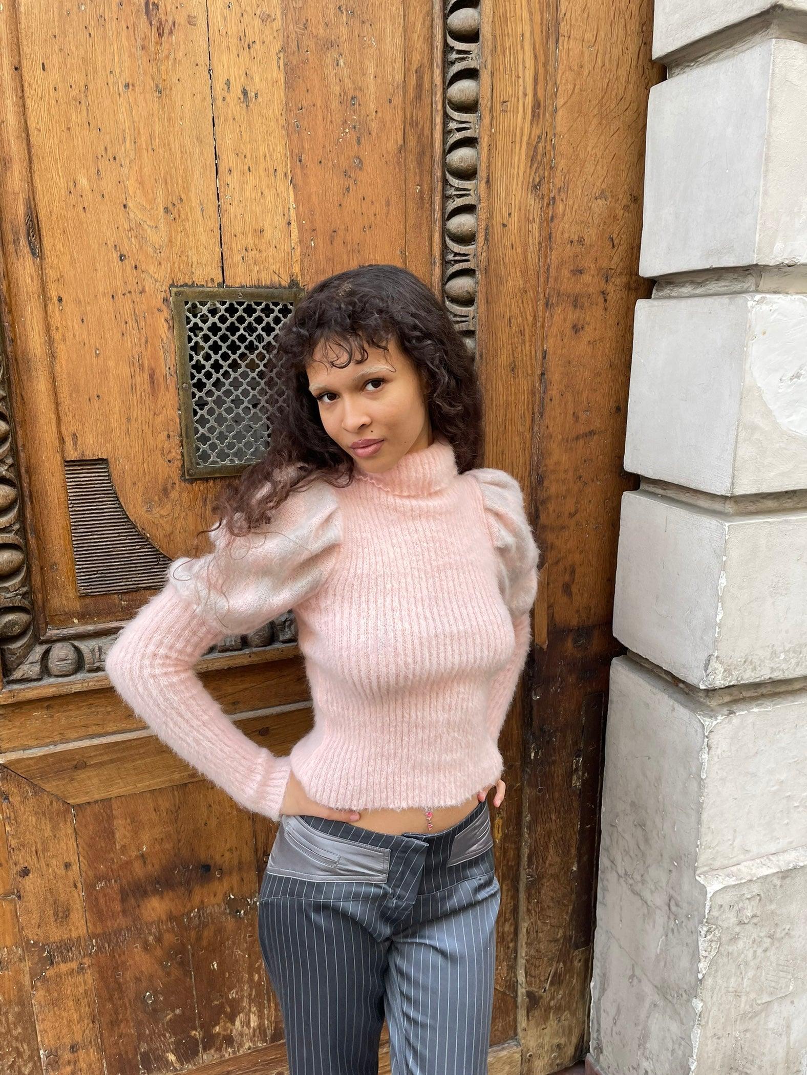 Cotton Candy Sweater in Light Blue