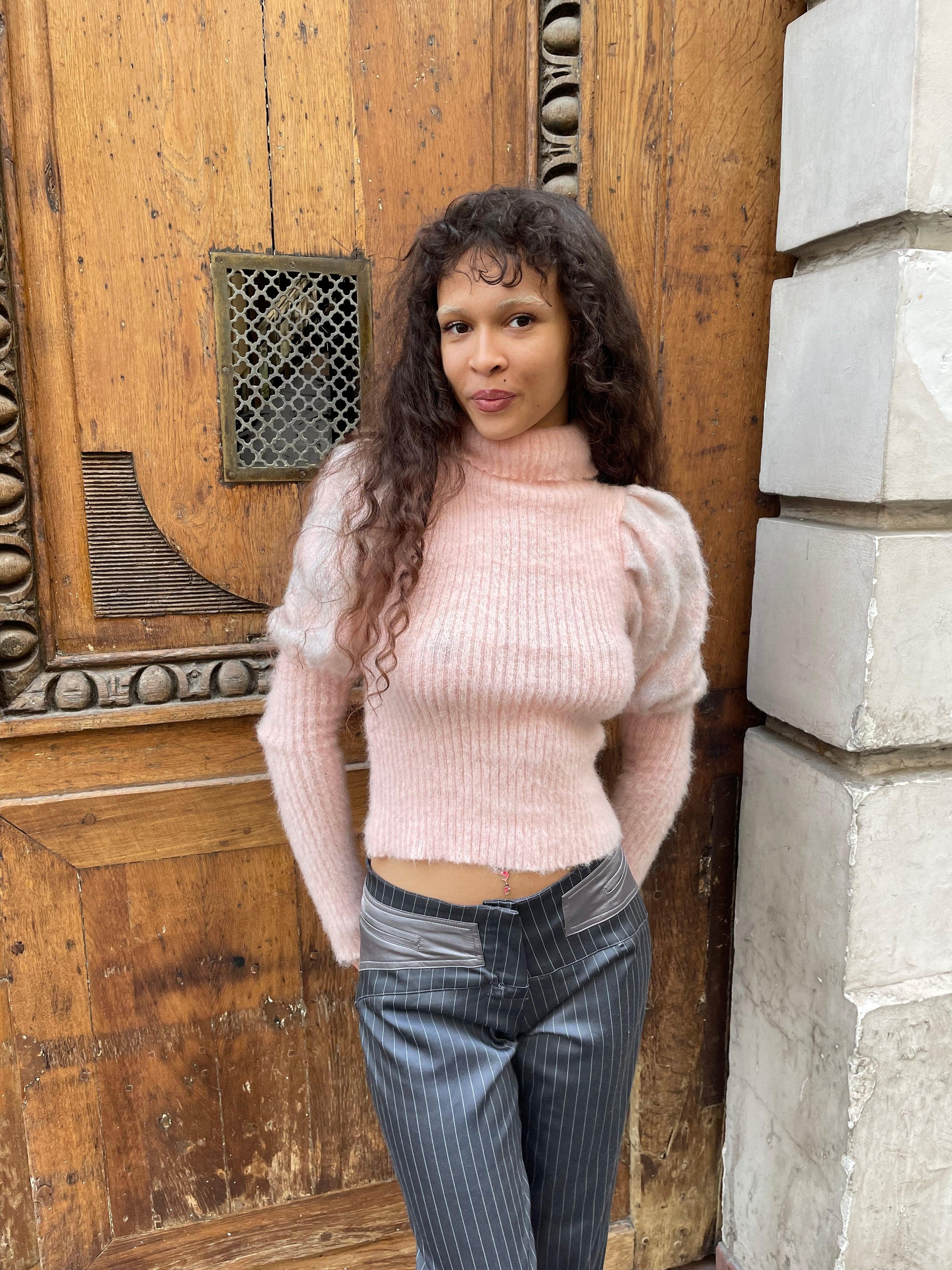 Cotton Candy Sweater in Light Blue
