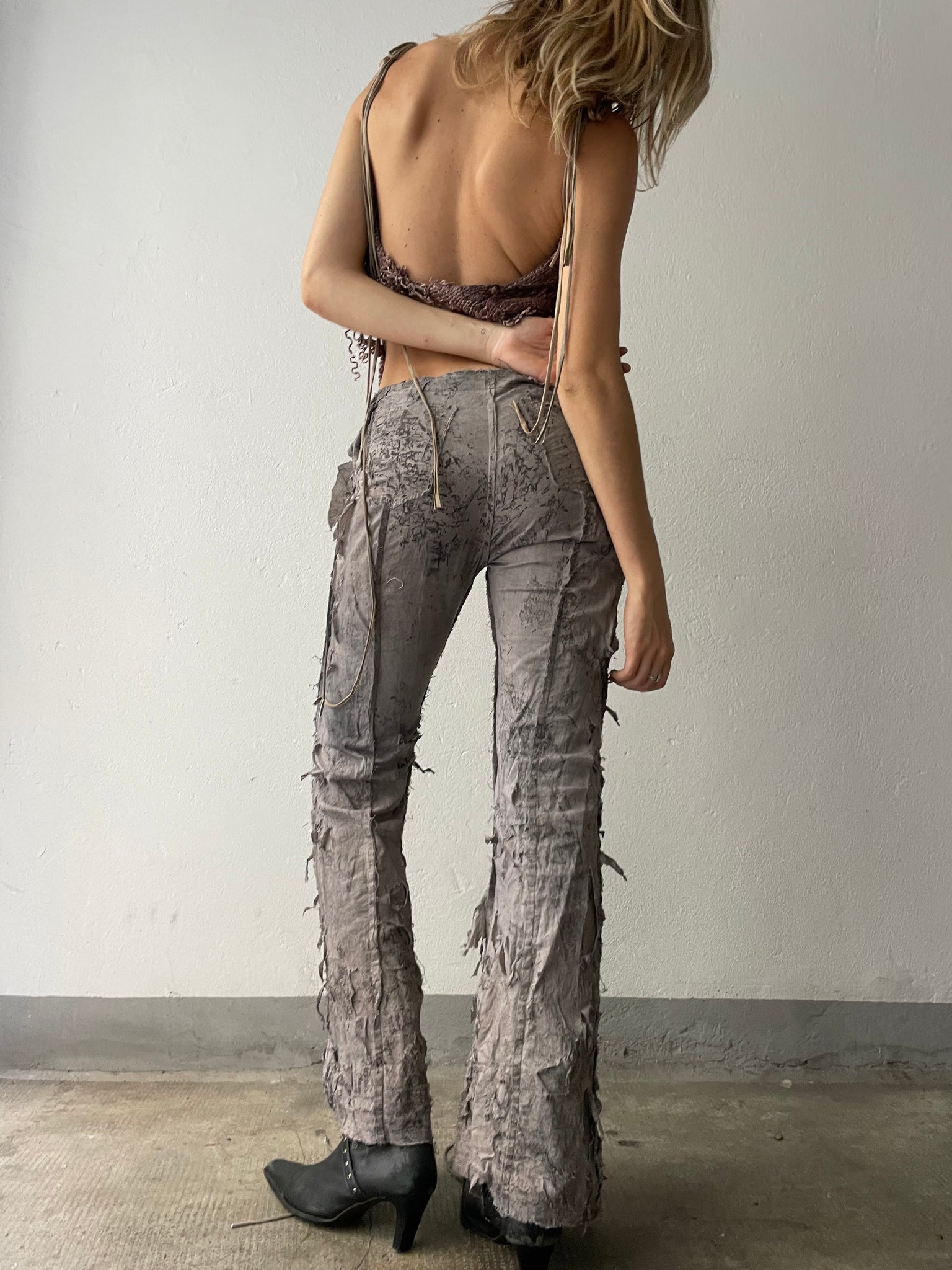 Fossil Lace-Up Pants