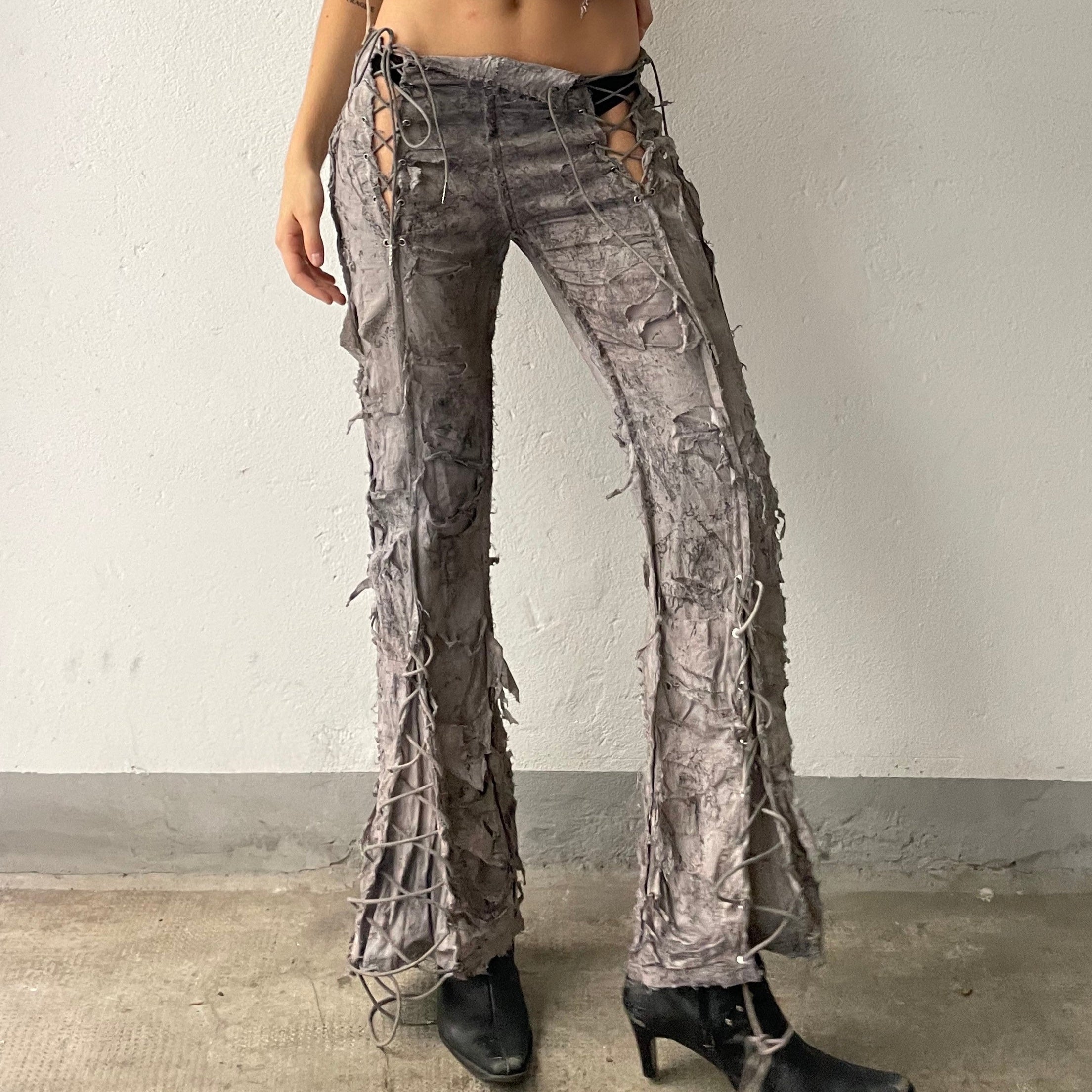 Fossil Lace-Up Pants