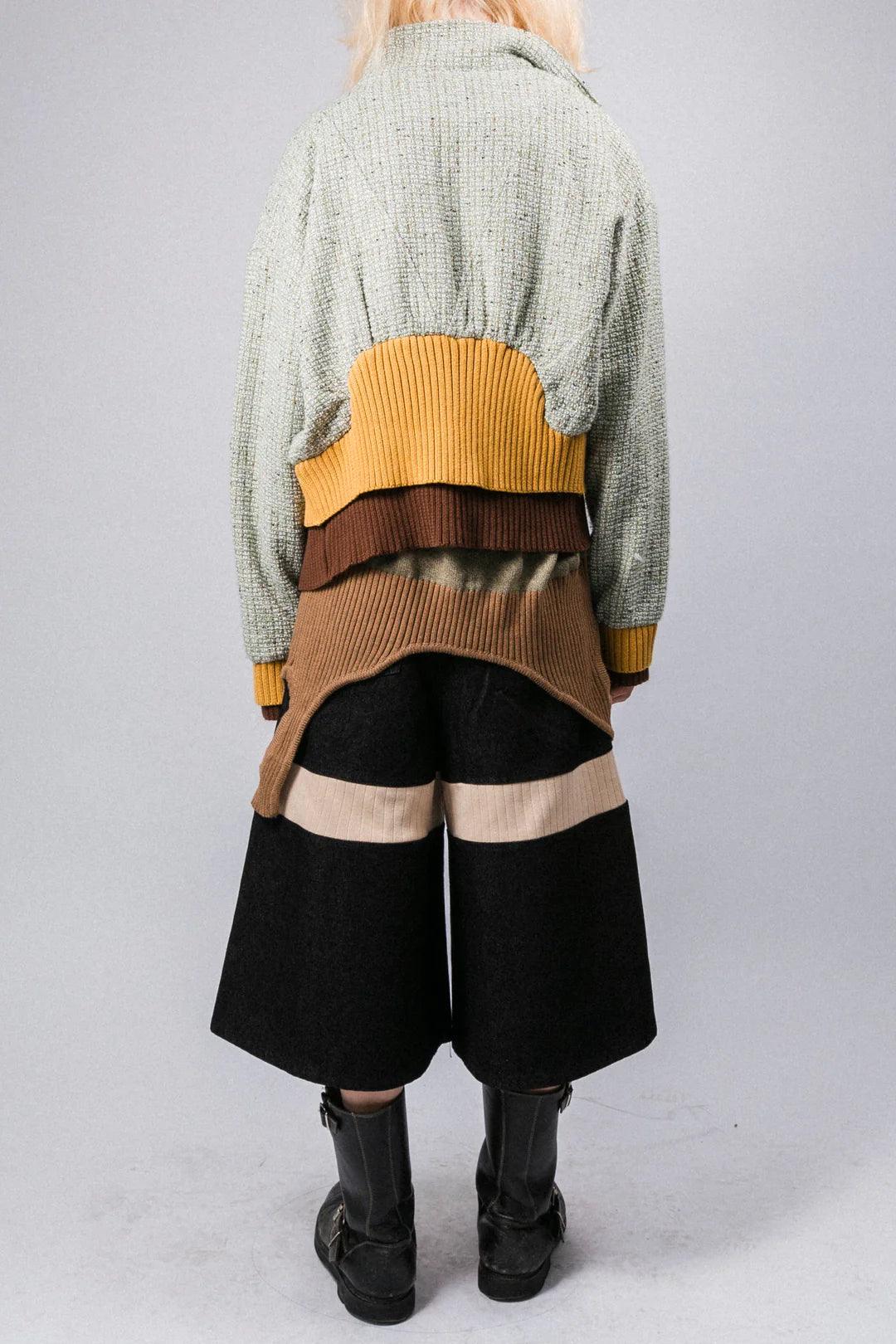 Gerippte Culotte mit Stern-Logo