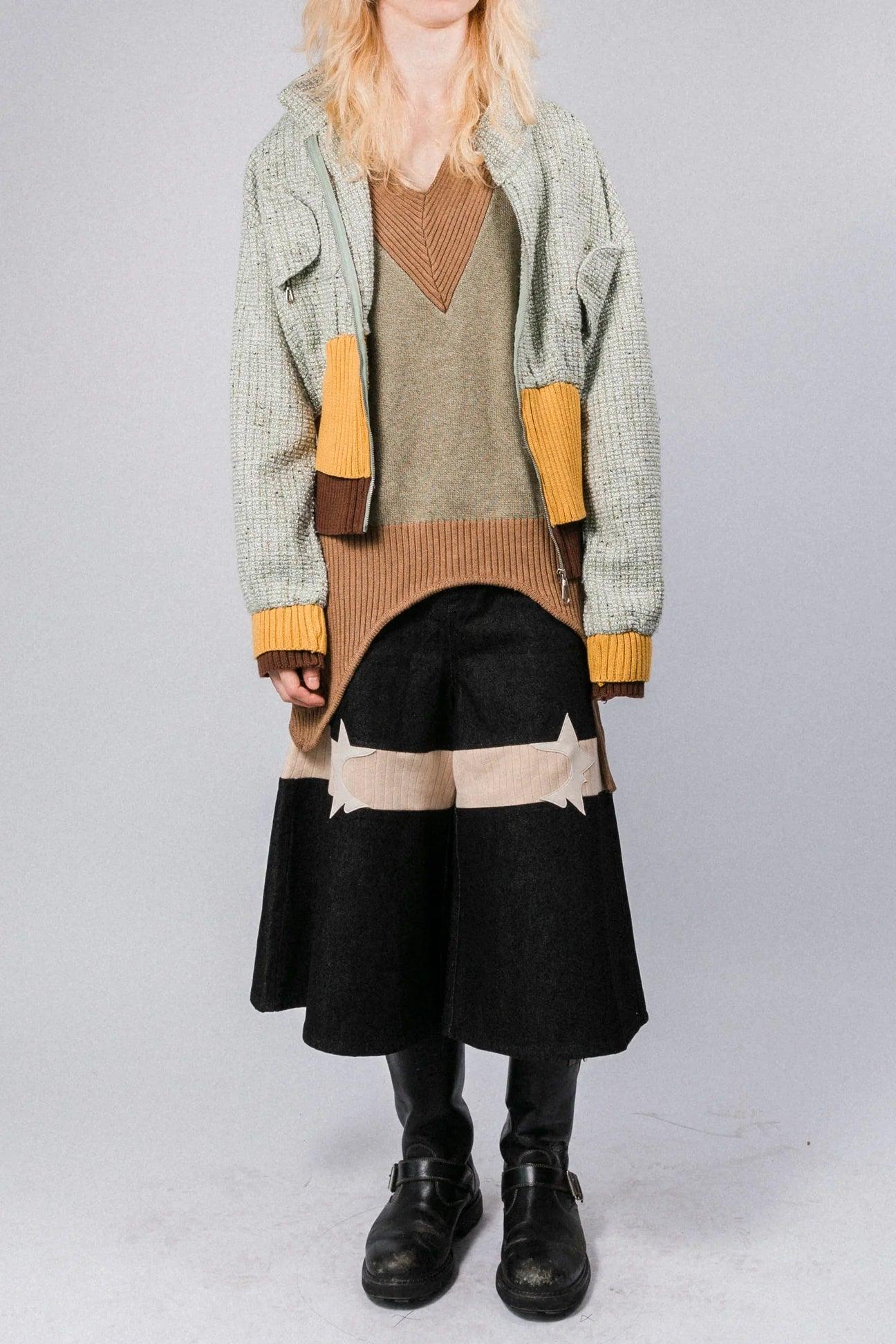 Gerippte Culotte mit Stern-Logo