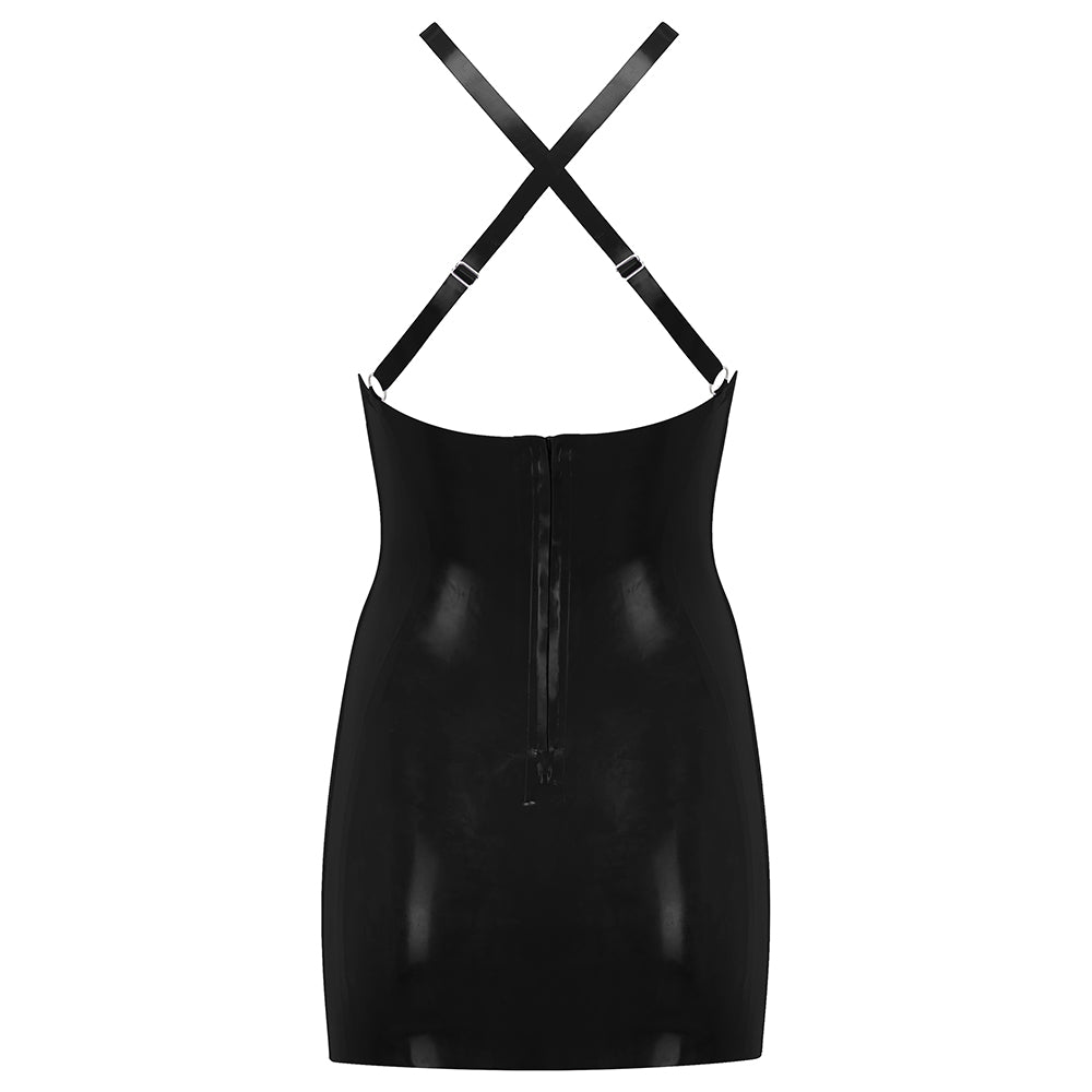 Latex Mini Dress XL / White and Black Latex Mini Dress XL / White and Black