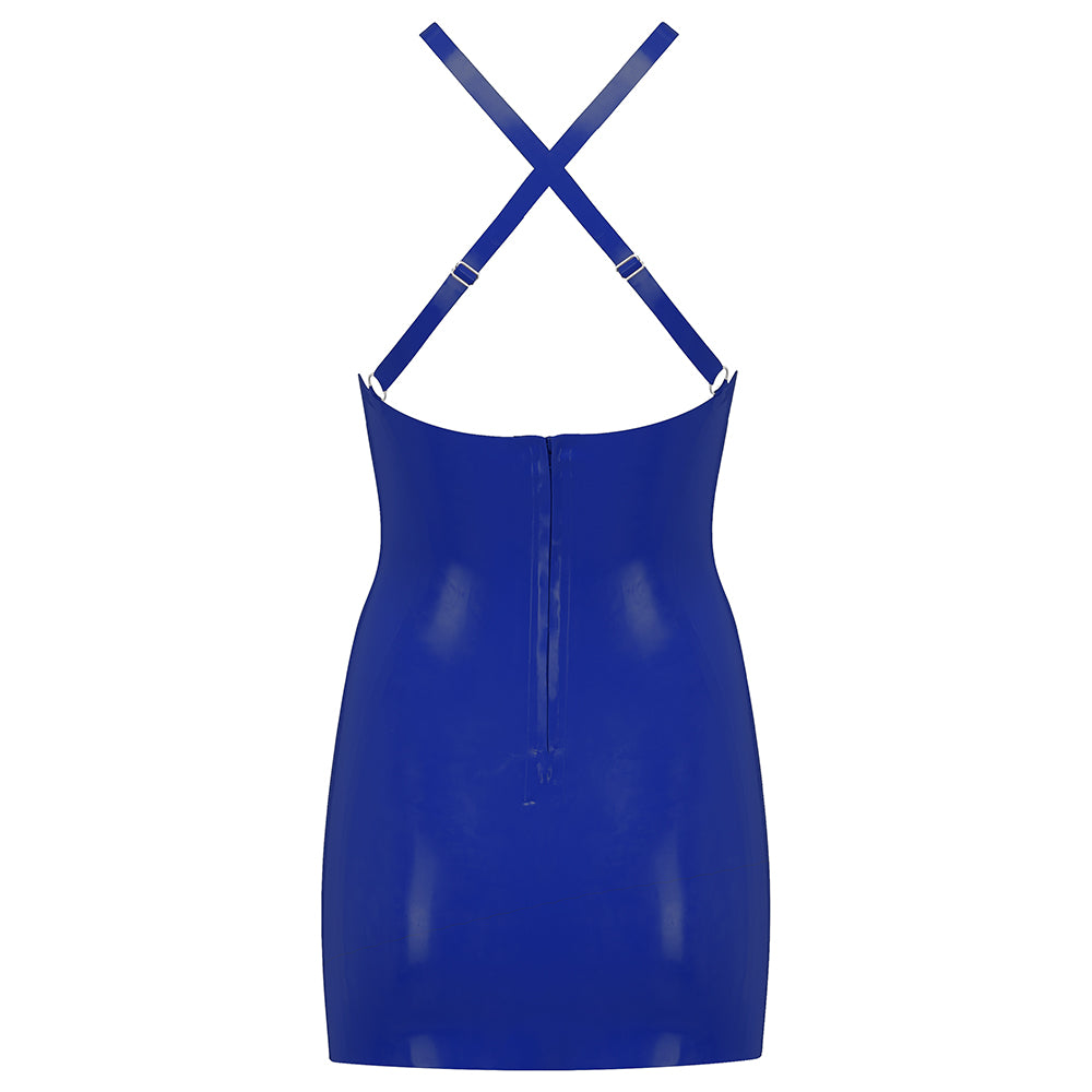 라텍스 미니 드레스