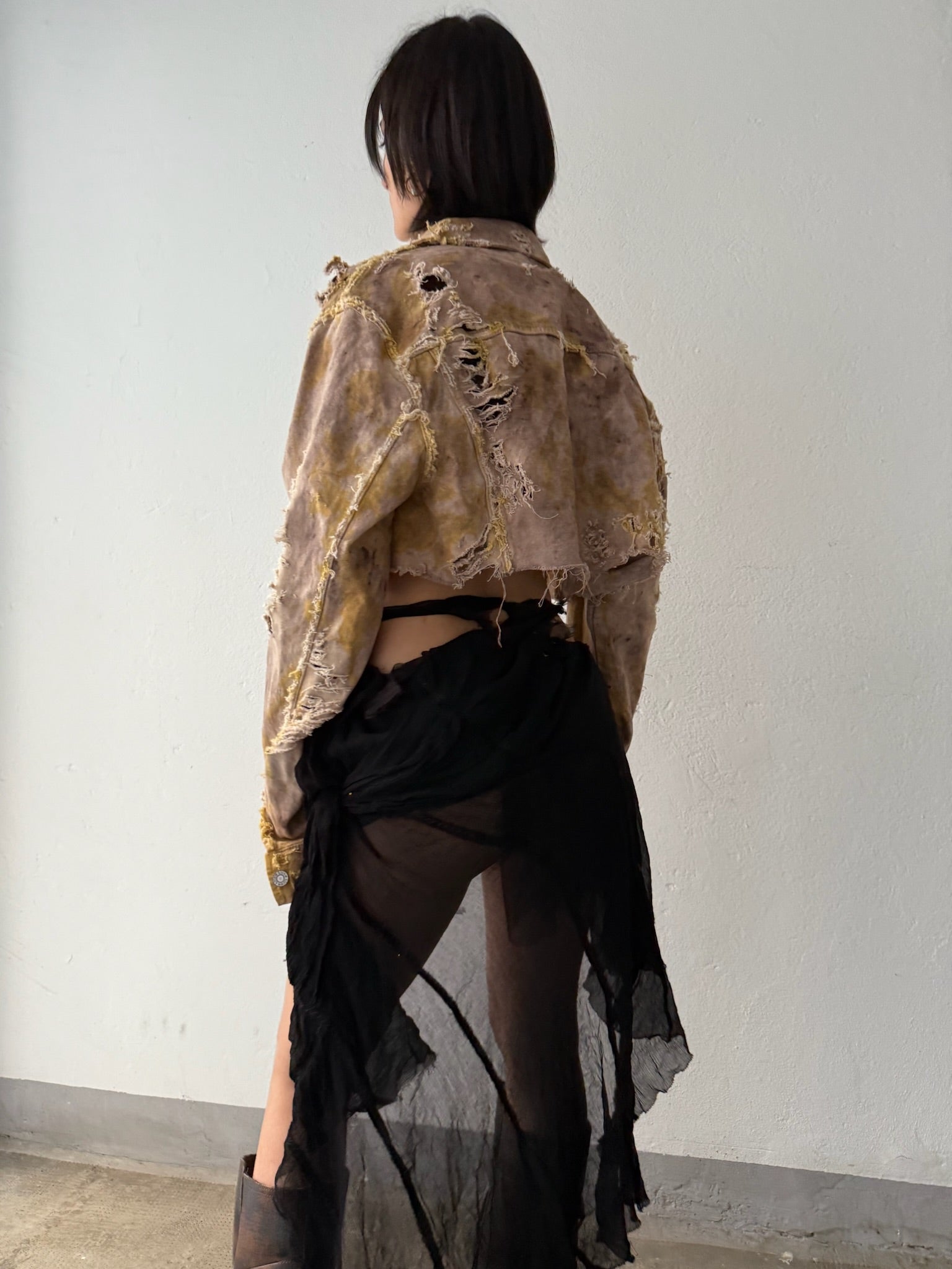 머드 데님 재킷