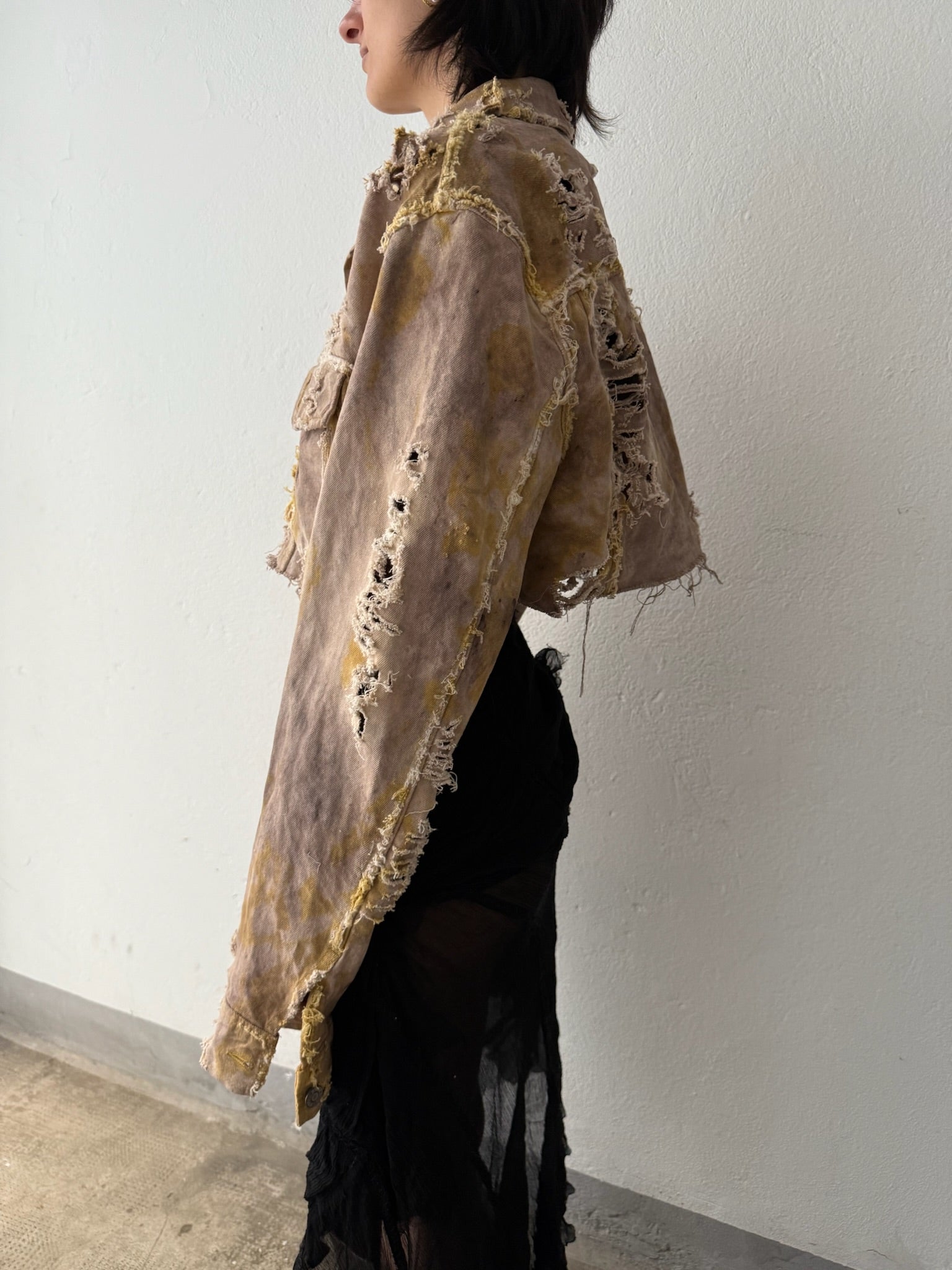 머드 데님 재킷