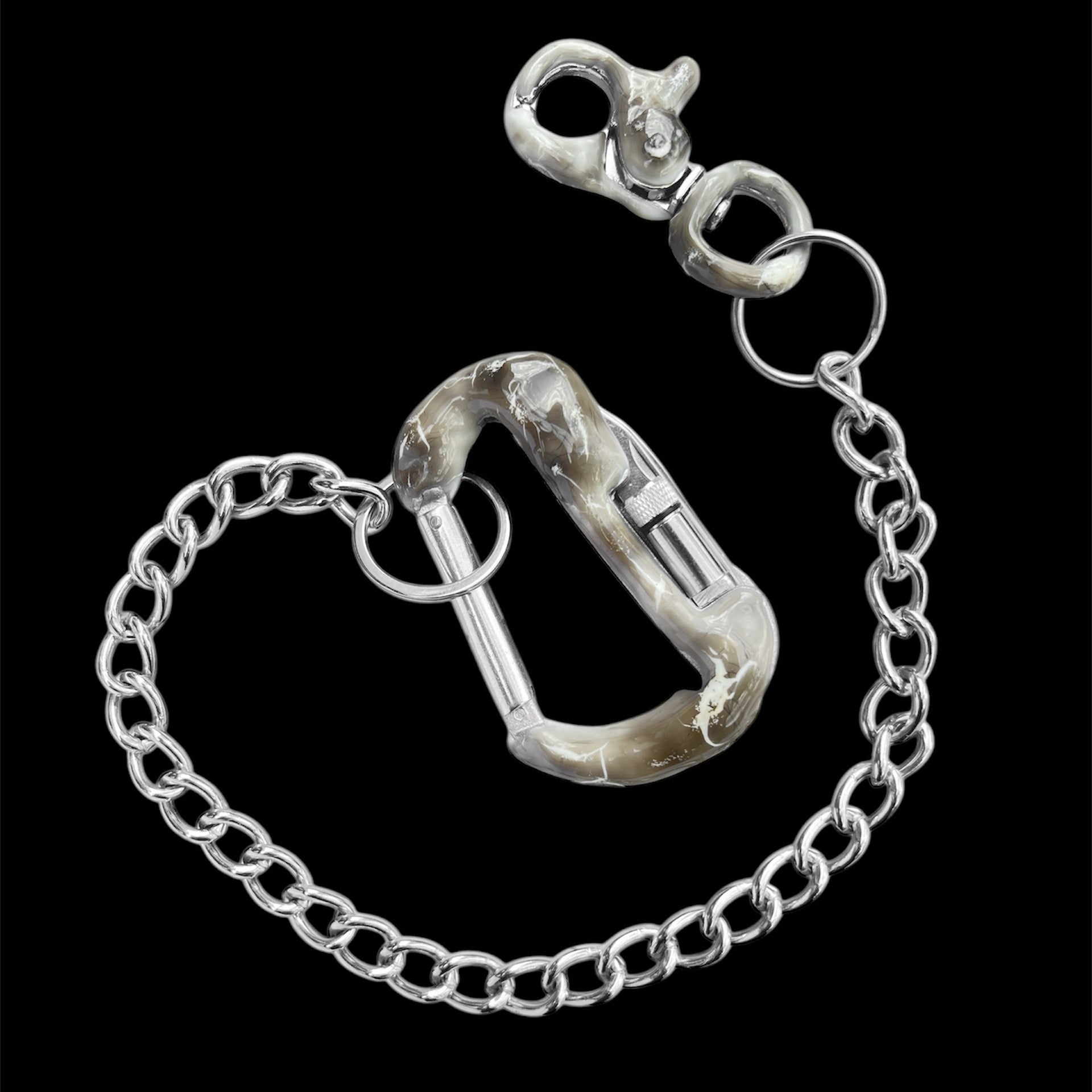 White Carabiner Multitool
