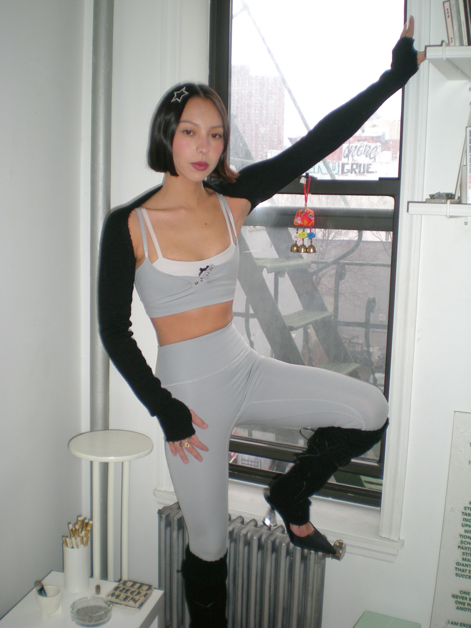 Star Princess Leggings in Slate Icing