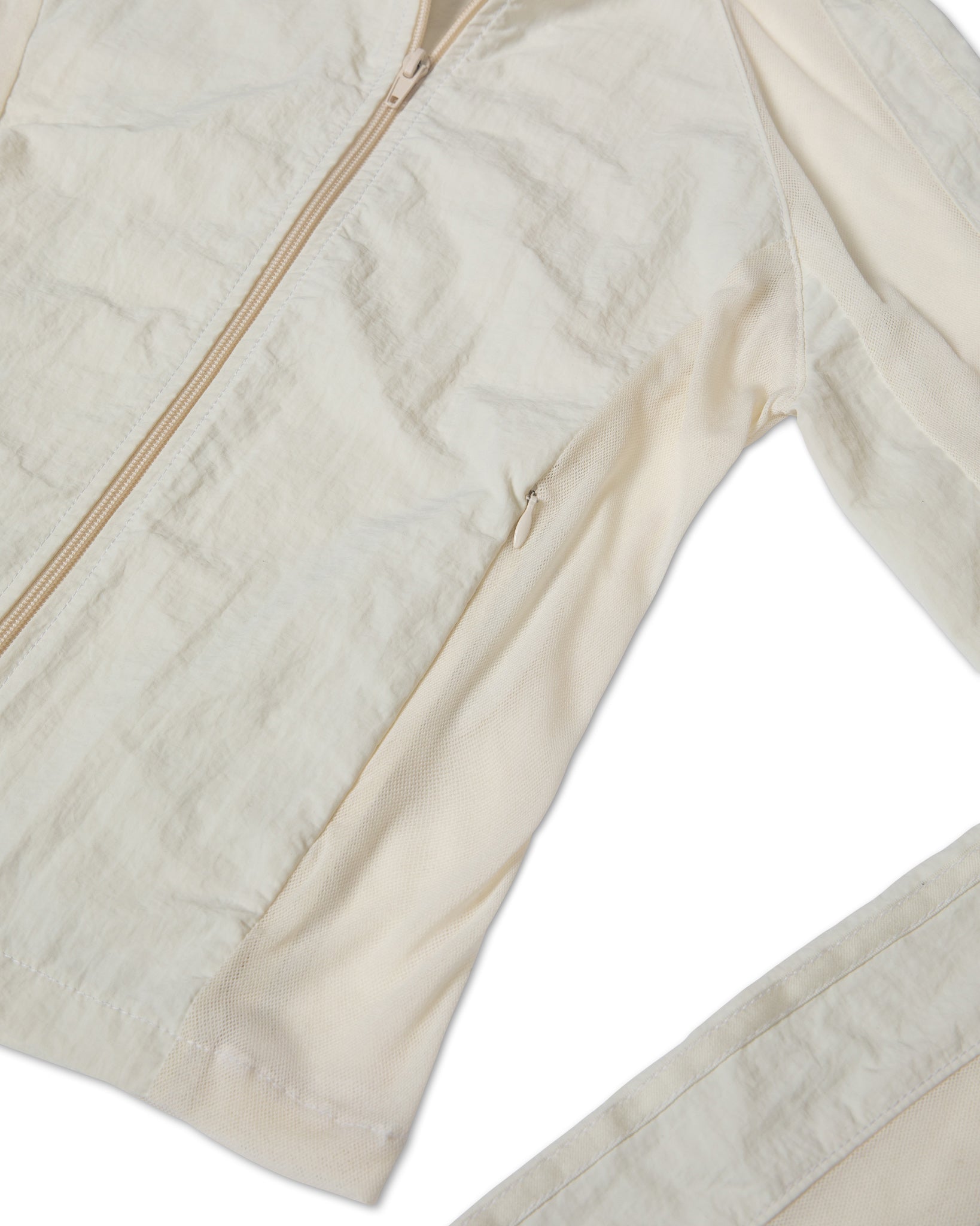 Nylon Mesh Jacket in Cream