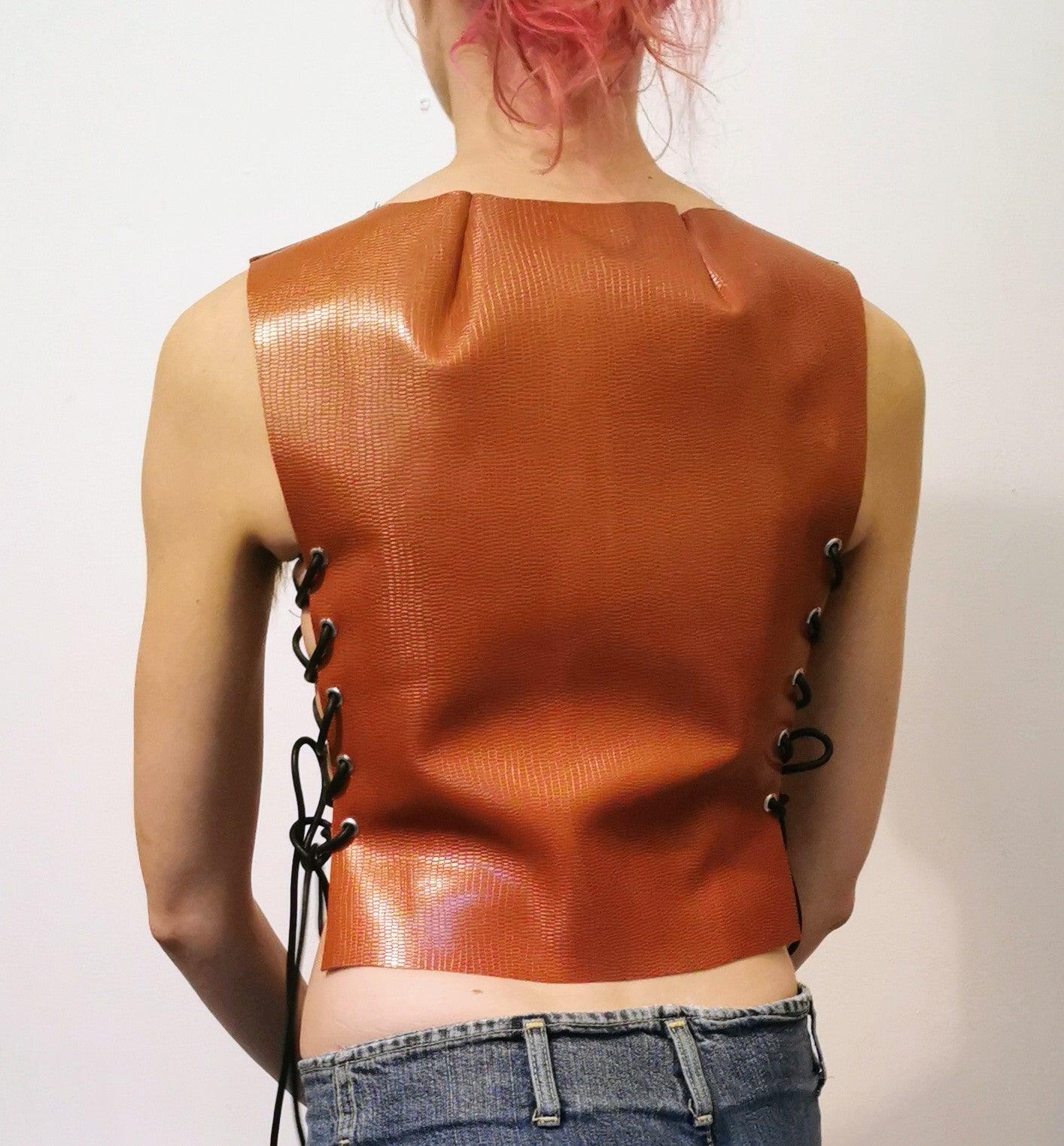 Copper Reptile Effect Breastplate