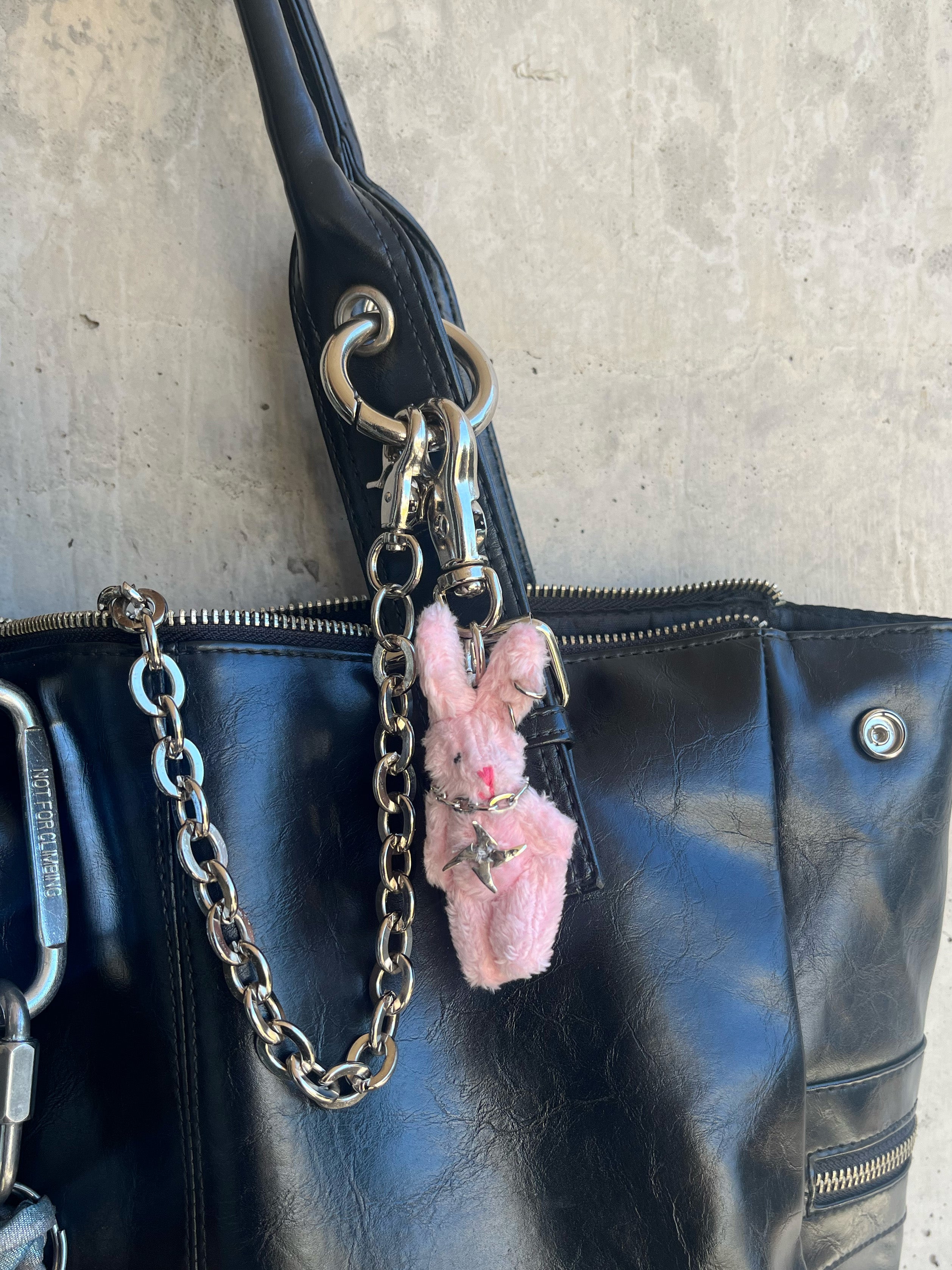 Pink Bunny Keychain