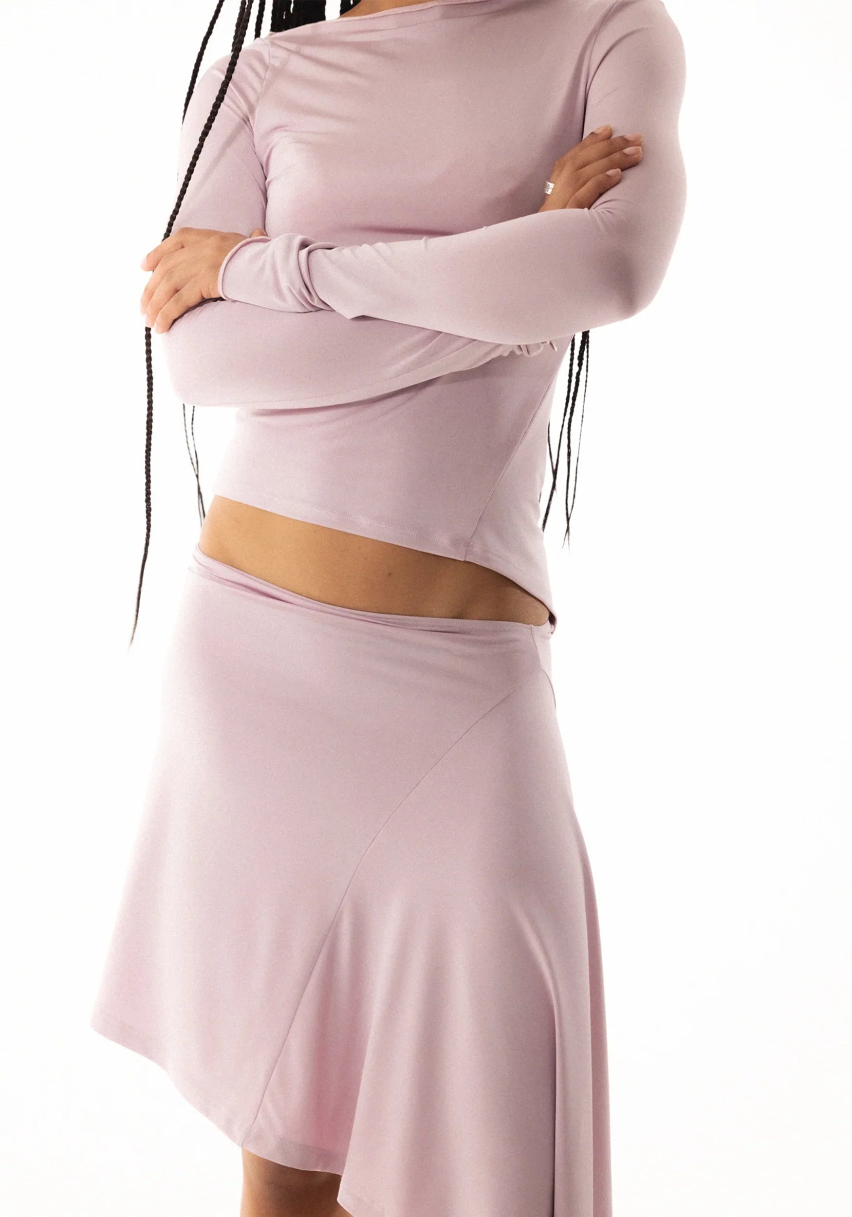 Demeter Long Sleeve Top in Pink
